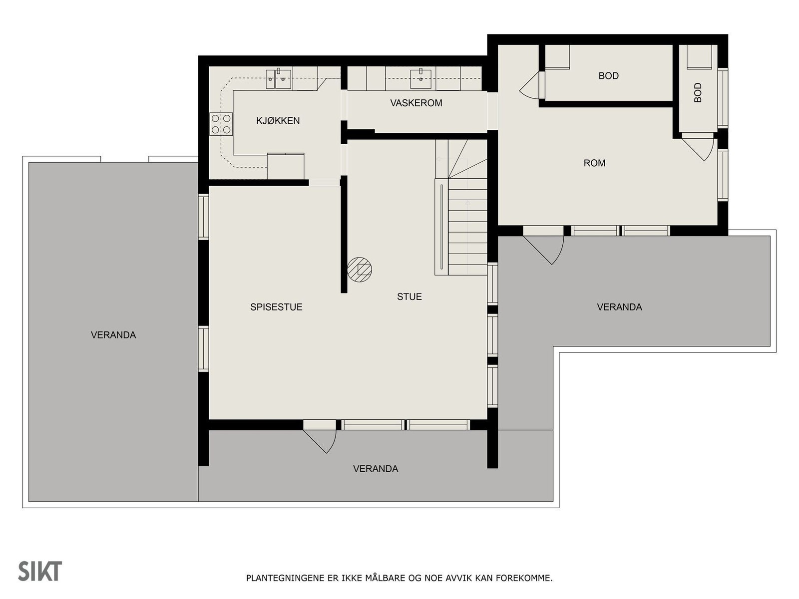 Planskisse plan 1 Galleribilde