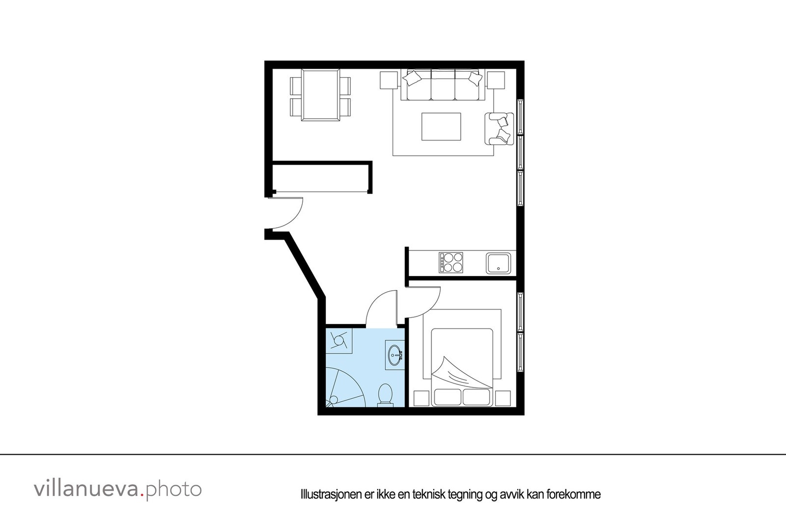 Plantegning - ikke målbar. Galleribilde