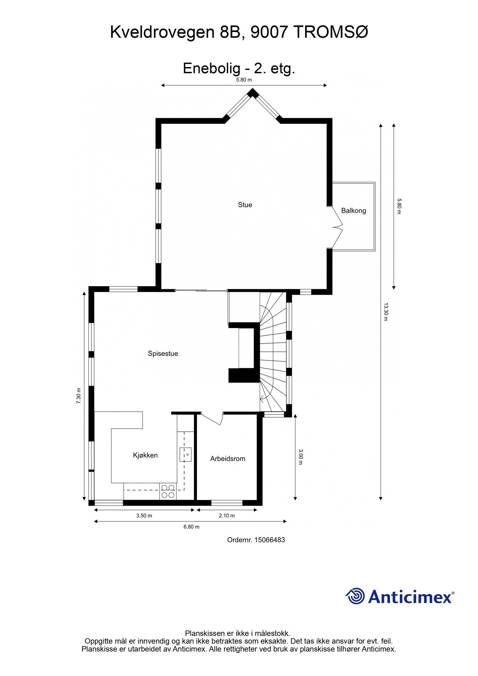 Plantegning 2. etasje Galleribilde