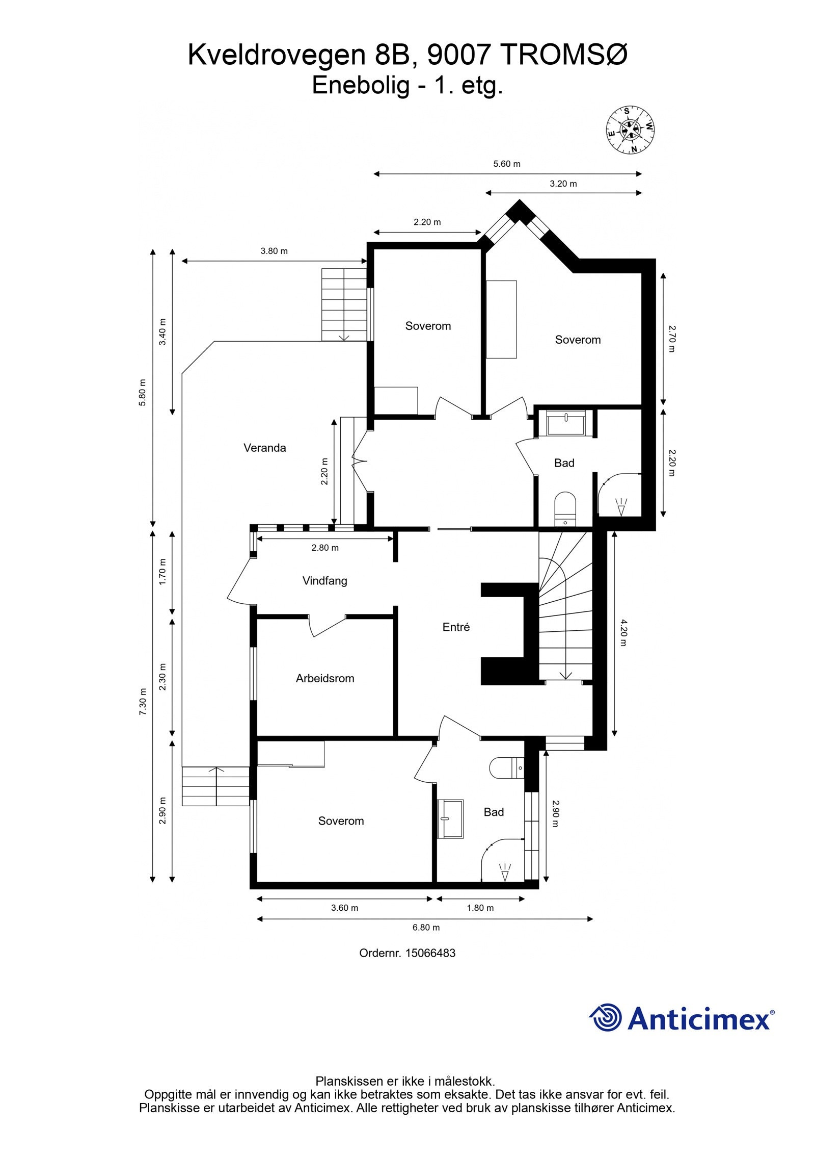 Plantegning 1. etasje Galleribilde