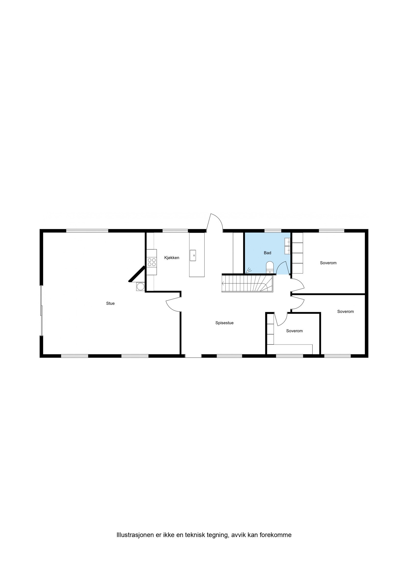 Plantegning 1. etasje. Galleribilde