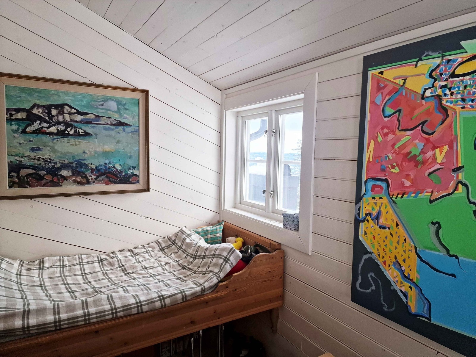 Sovealkove i øvre del av hytta. Galleribilde