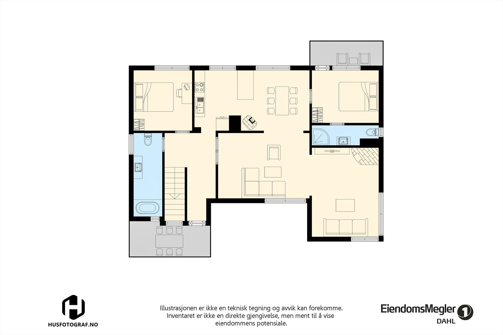 Plantegning 2. etasje Galleribilde
