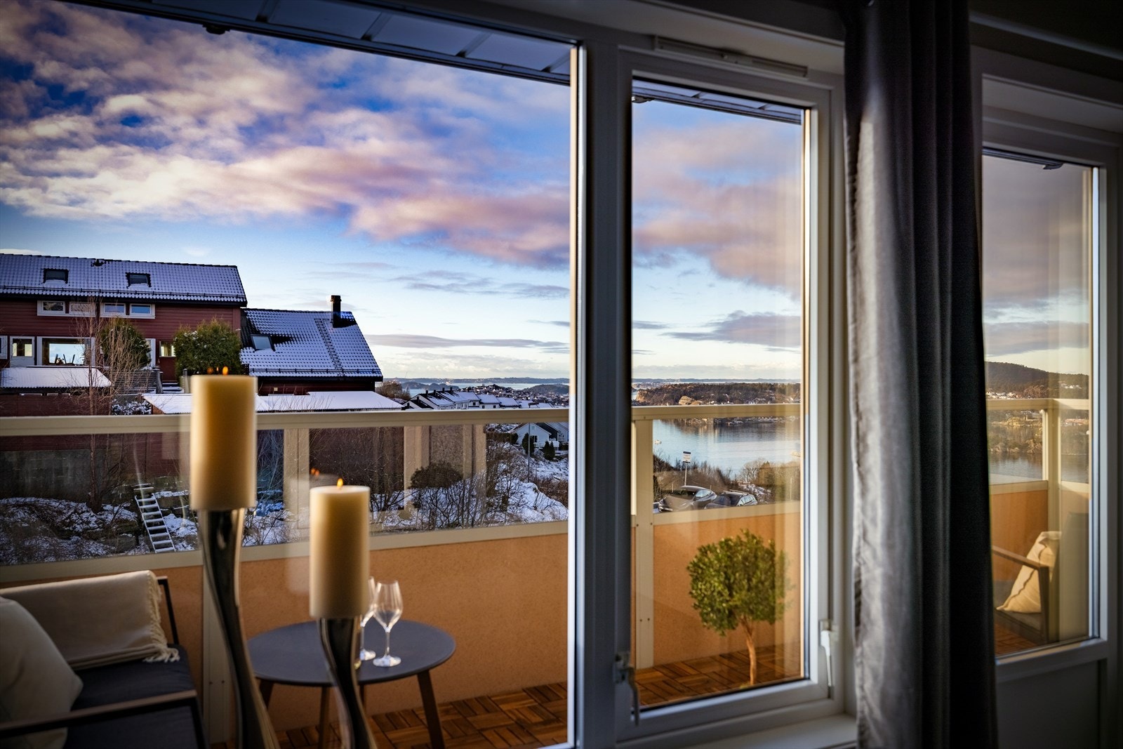 Parti av utsikt fra stue Galleribilde