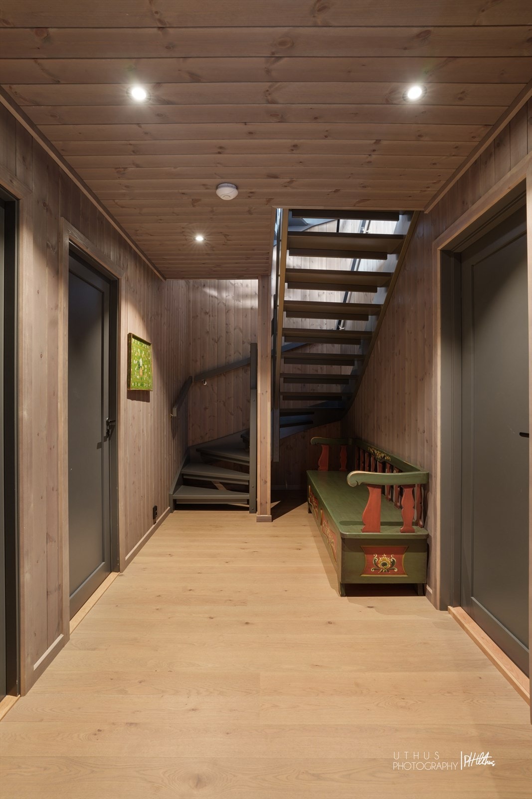 Gangen i underetasjen. Galleribilde