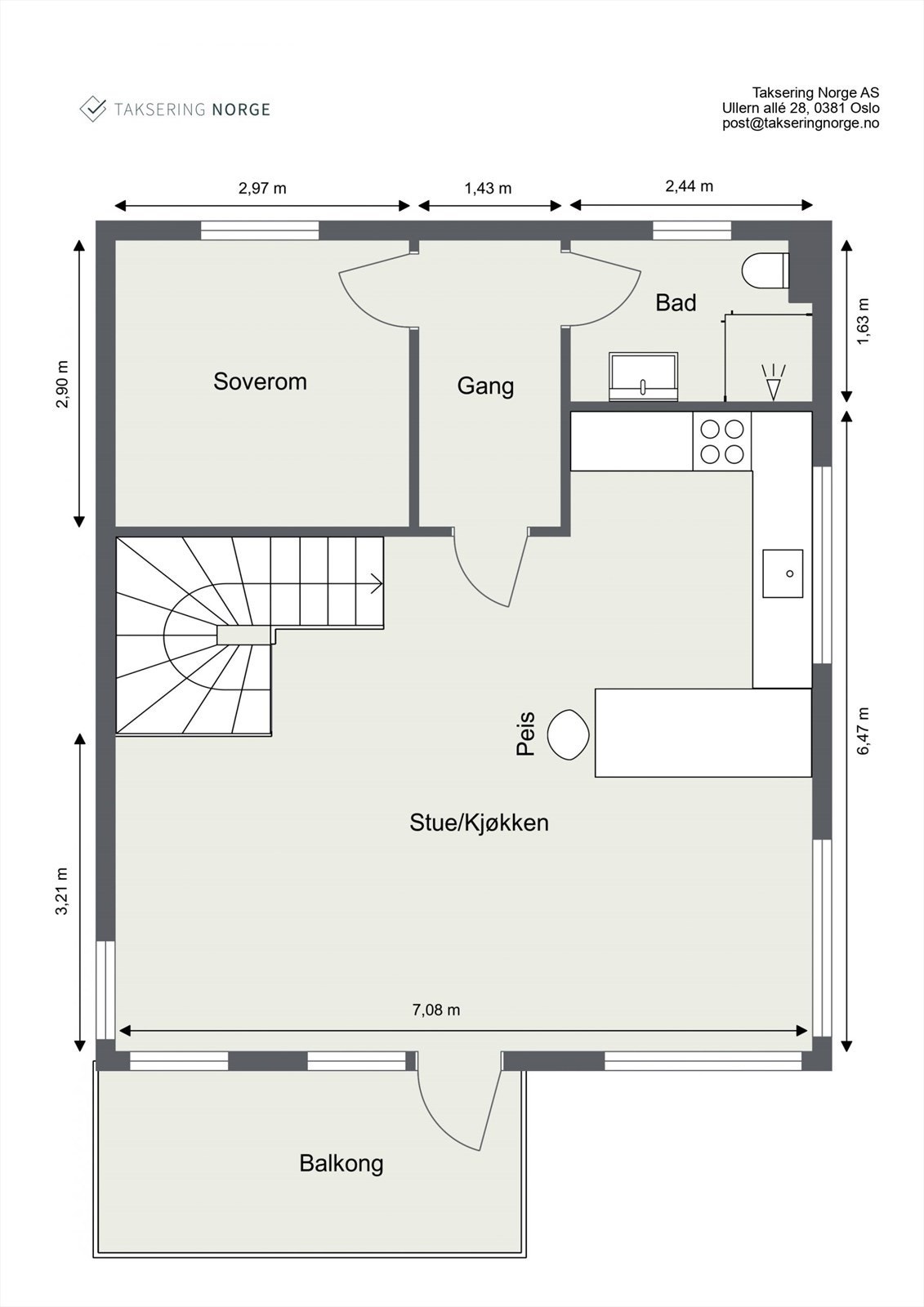 Plantegning av 1.etg. Galleribilde