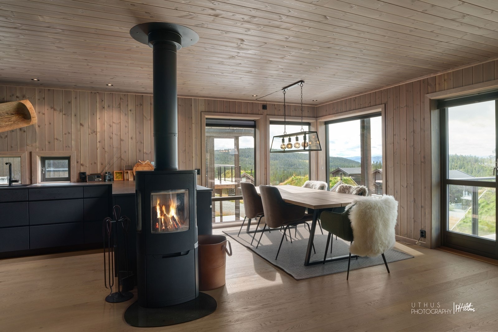 Koselig peis for kalde vinterdager. Galleribilde