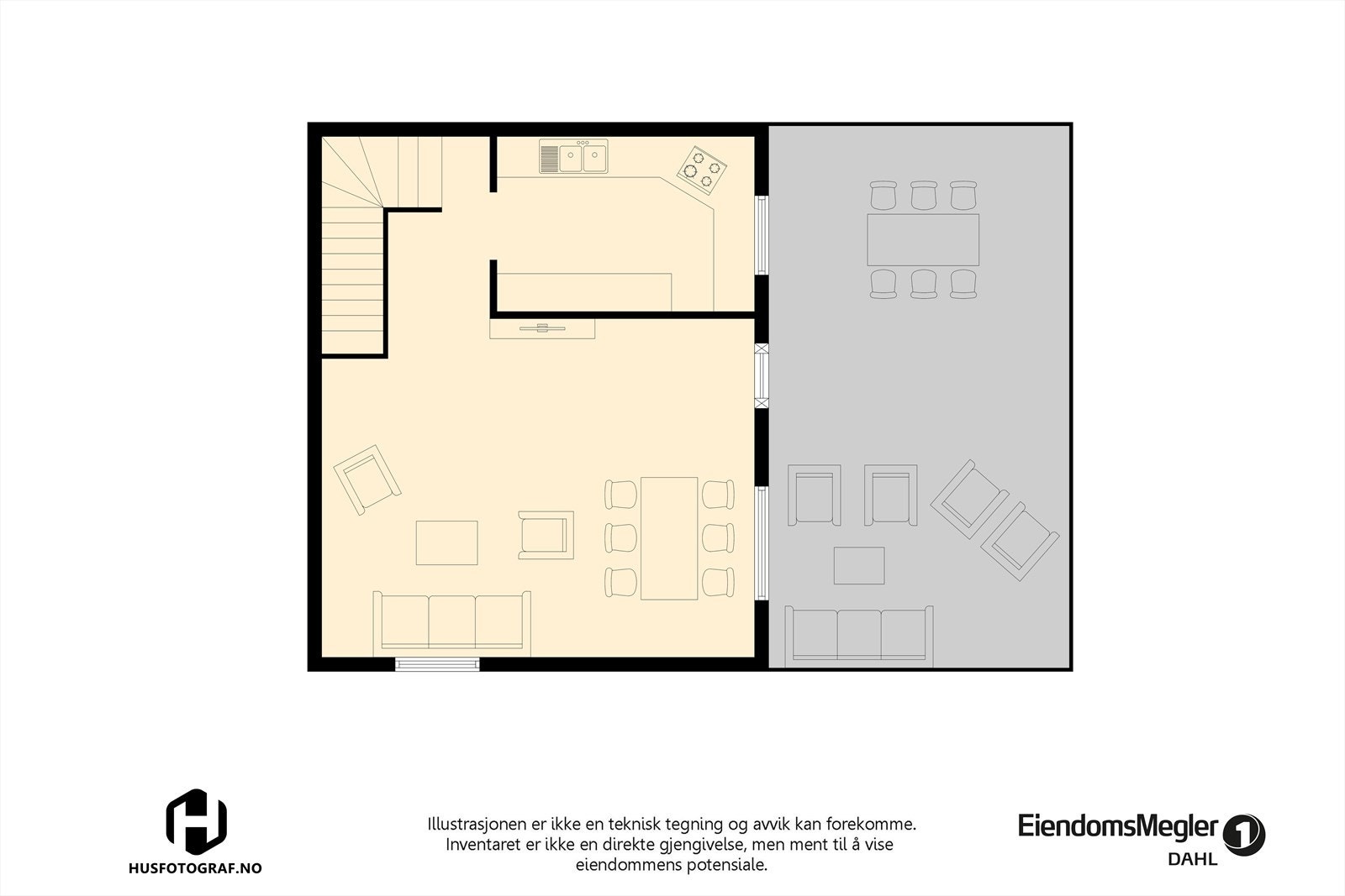 Plantegning 2. etasje Galleribilde