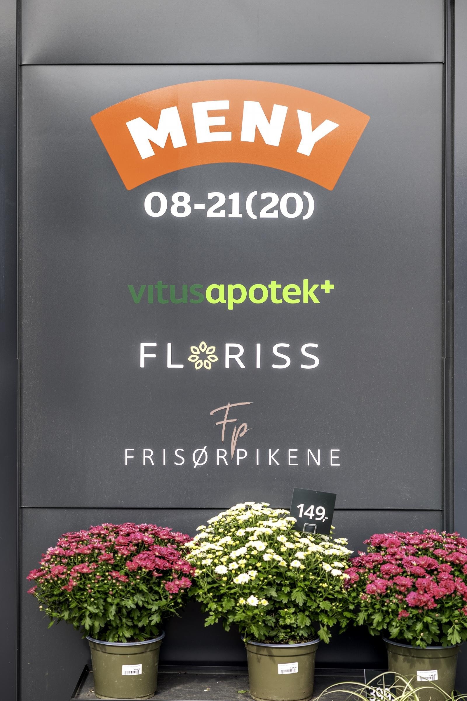 I Frysjaparken er det nylig åpnet en stor Meny butikk, Vitus Apotek, Frysja sushi, Floriss blomster, Junk burger og Frisørpikene. Galleribilde