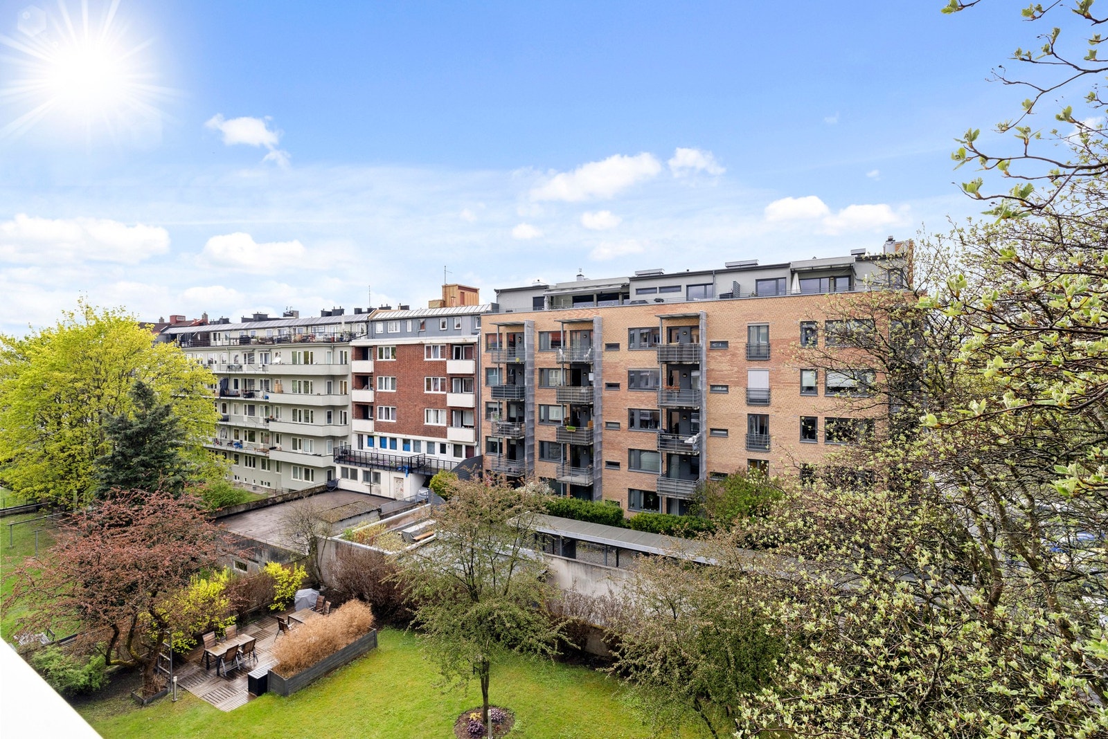 Bilde av utsikten fra sommerstid. Galleribilde