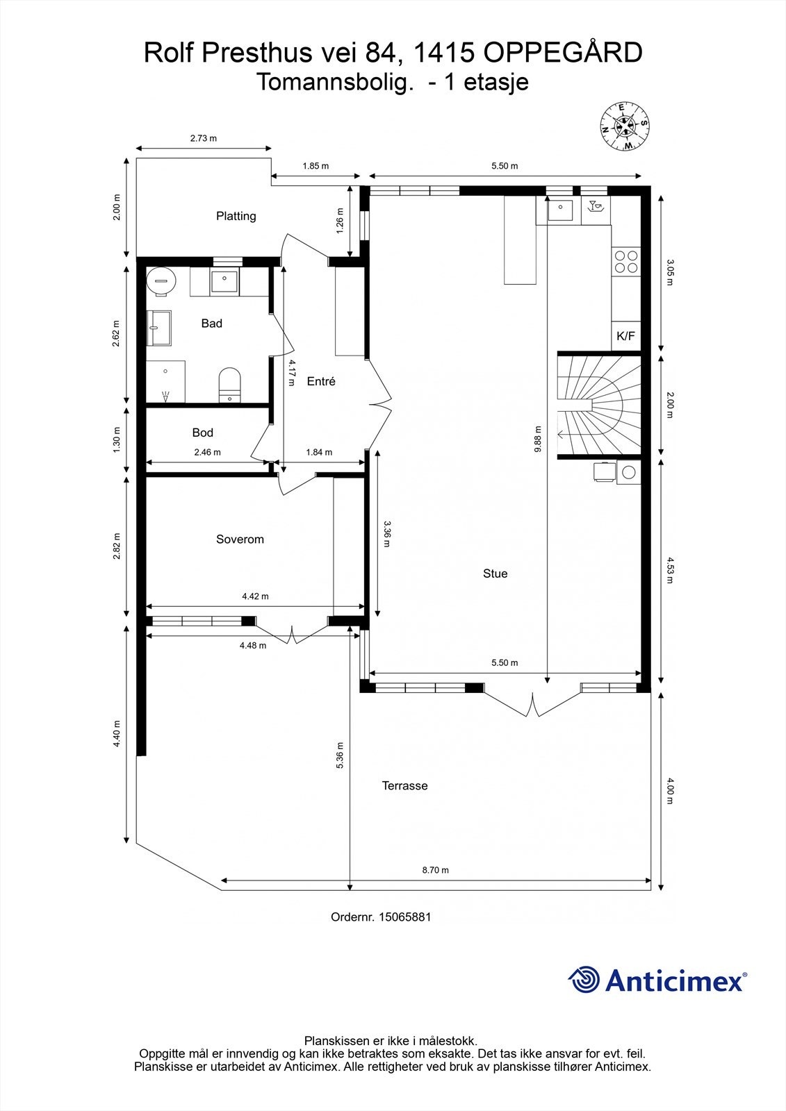 Plantegning - 1 etasje Galleribilde
