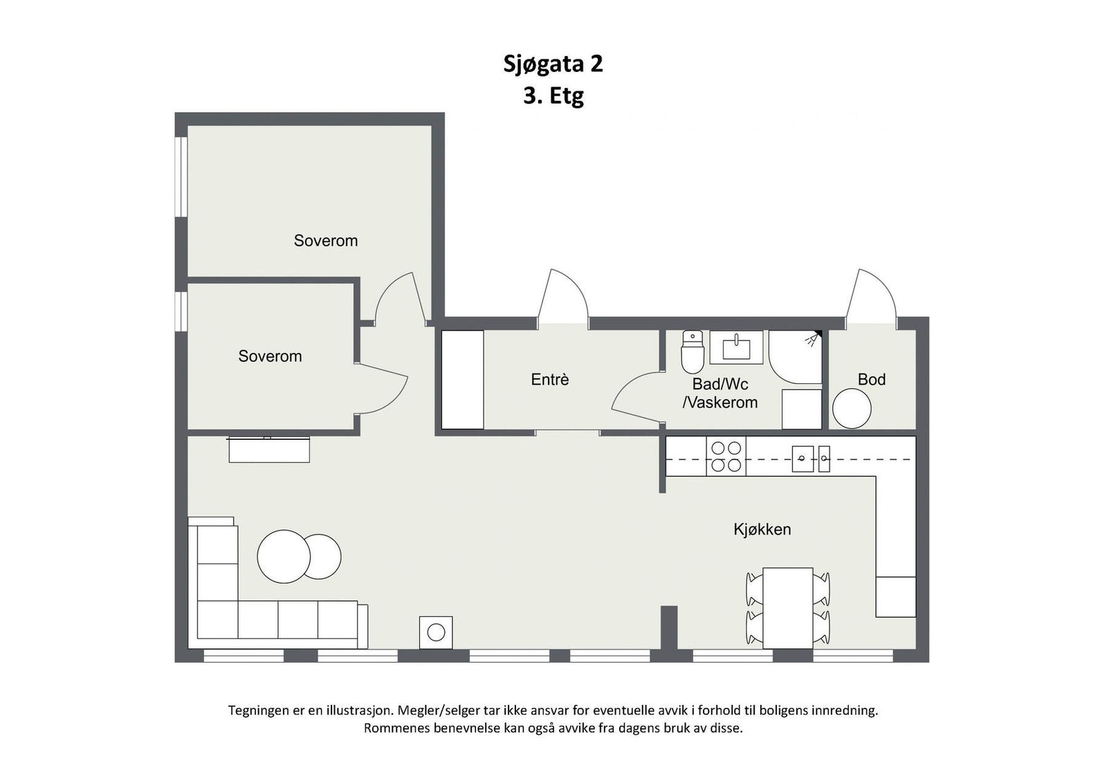 Plantegning 2D Galleribilde