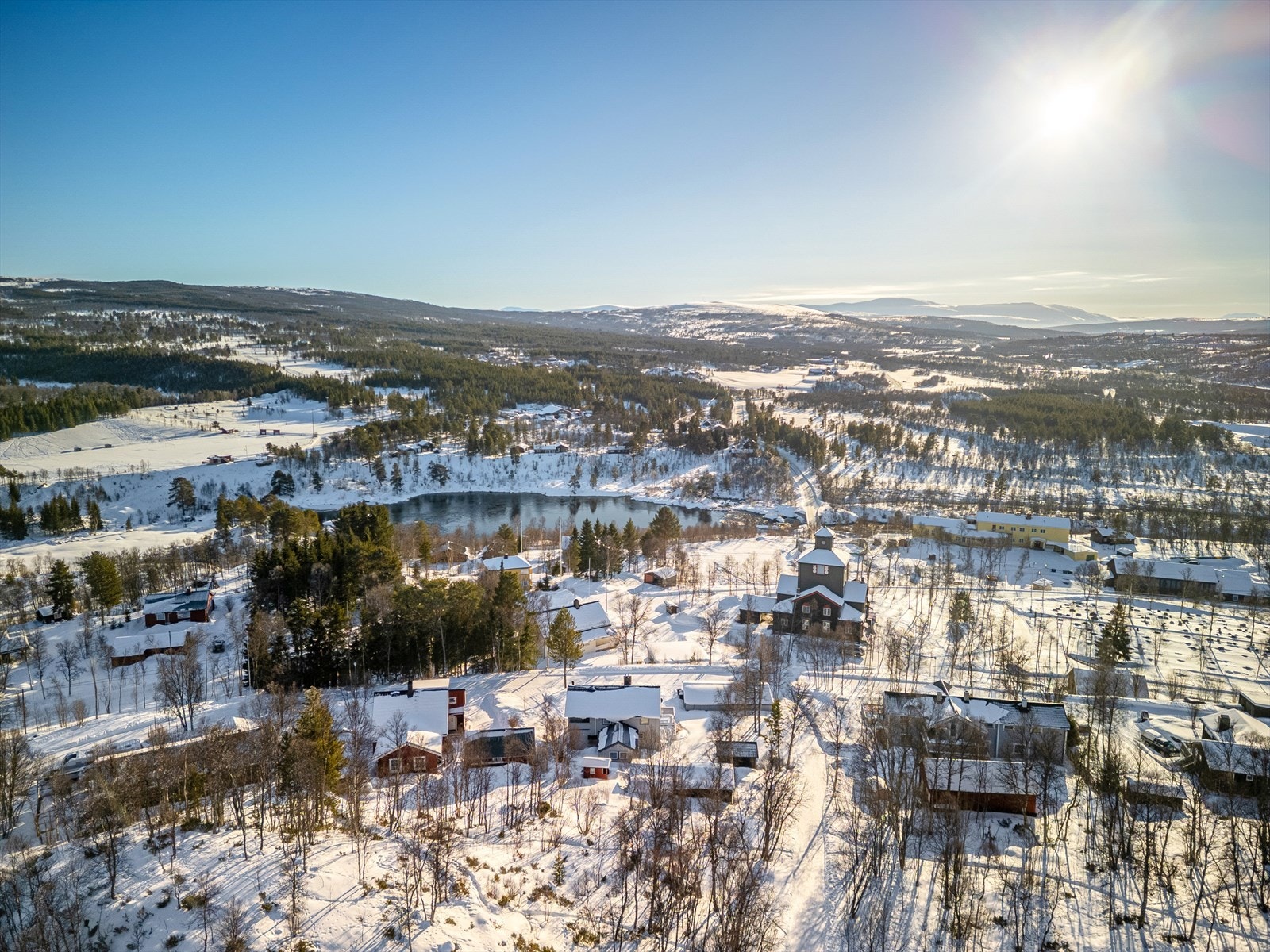 Dronefoto. Galleribilde