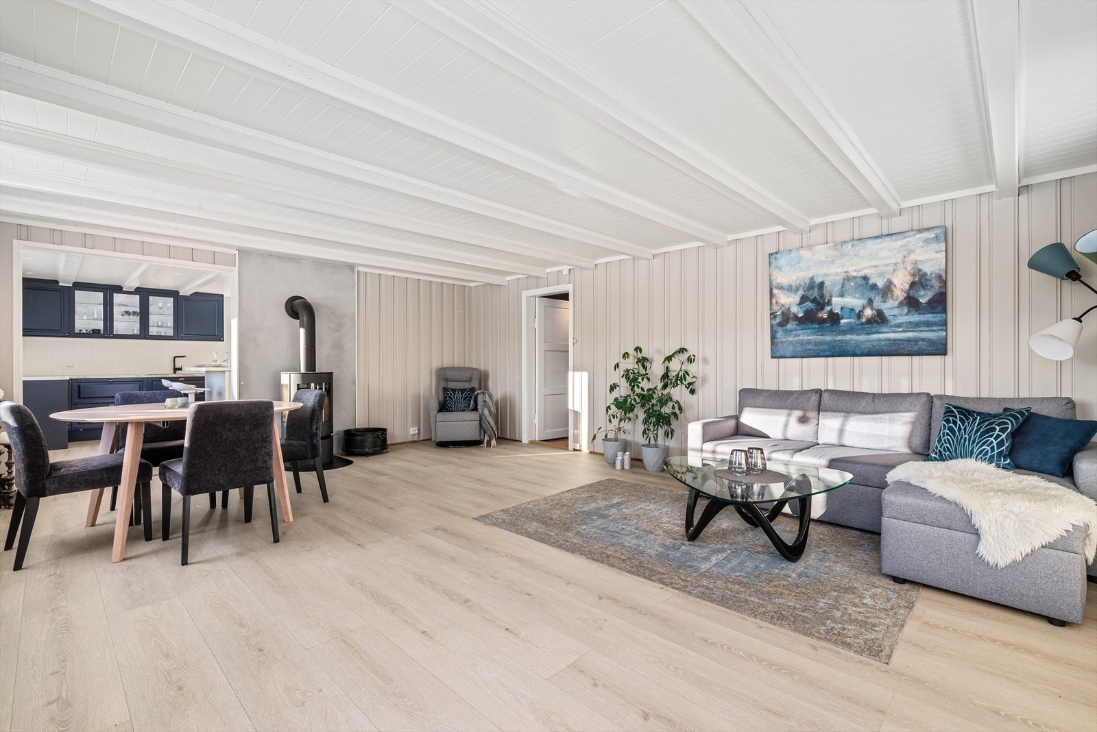 Pen nyoppusset stue. Galleribilde