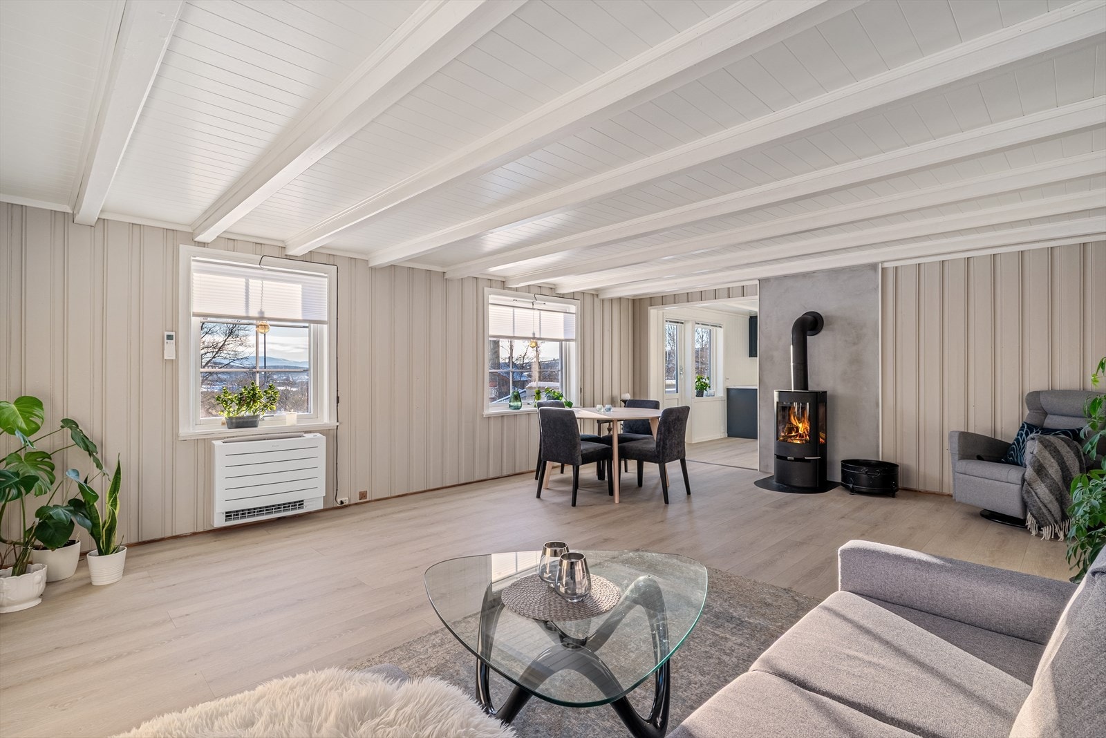 Det er nylig satt inn stålrør i pipa. Galleribilde