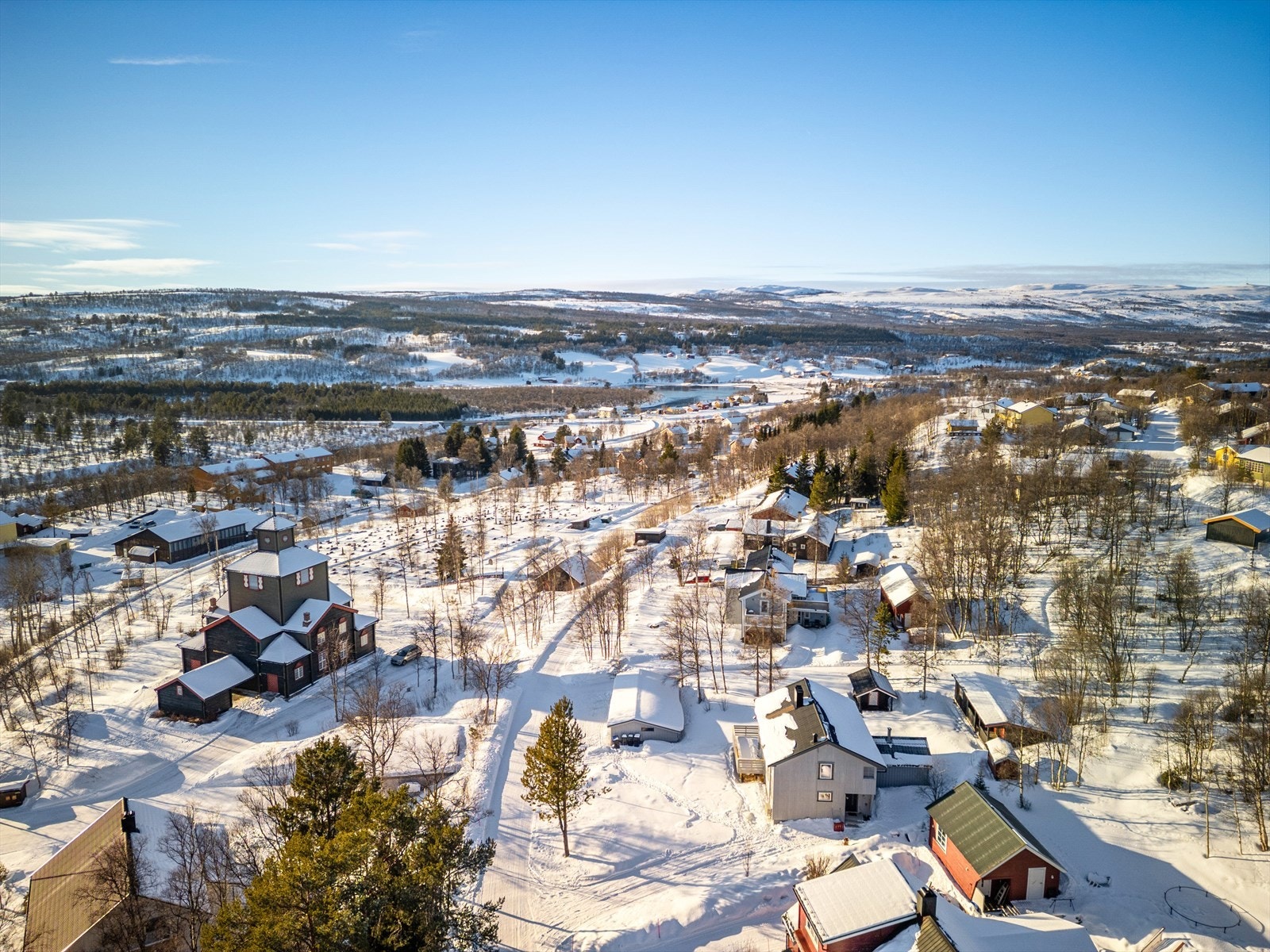 Boligen ligger i en blindvei. Galleribilde