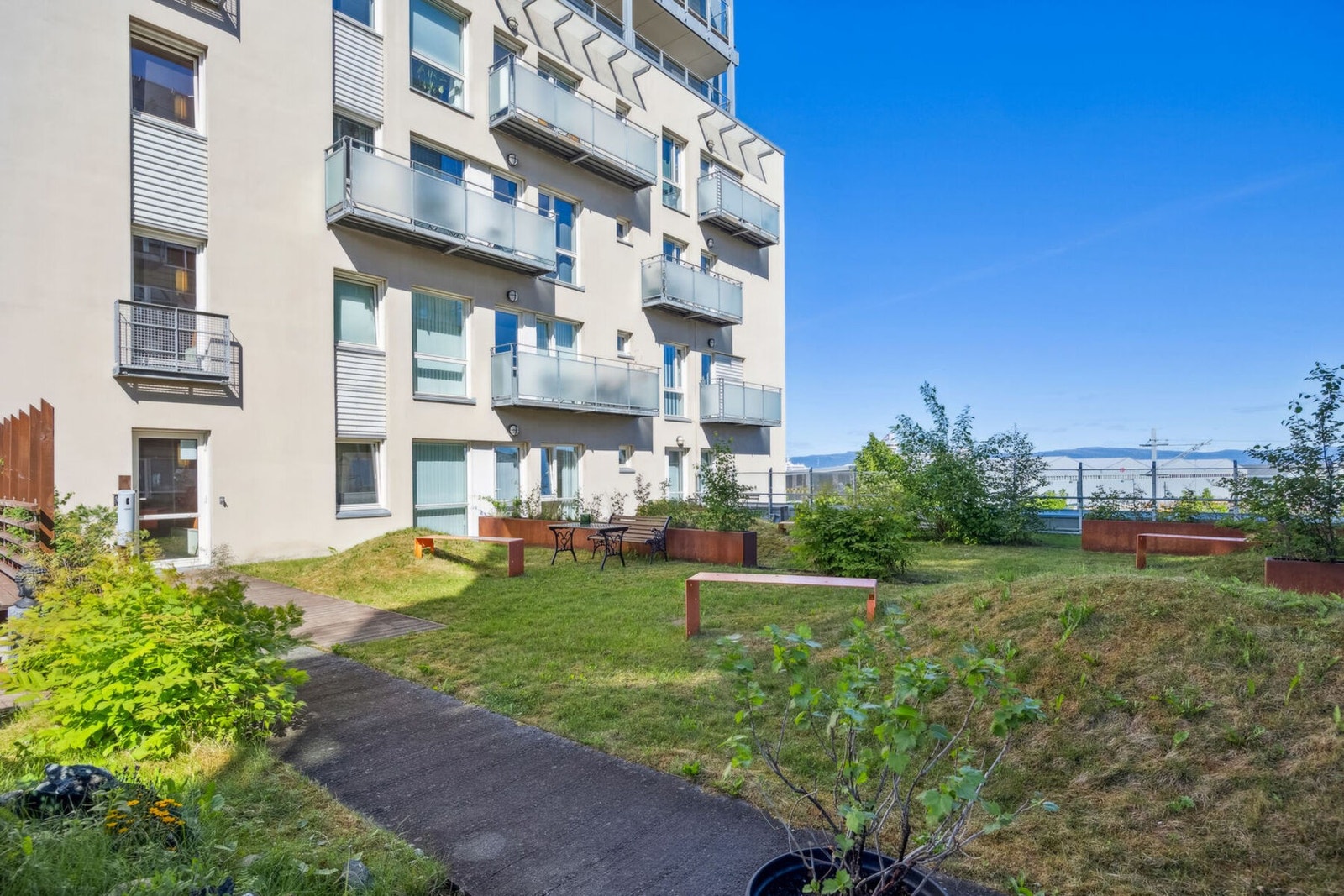 Uteareal på sommerhalvåret. Galleribilde