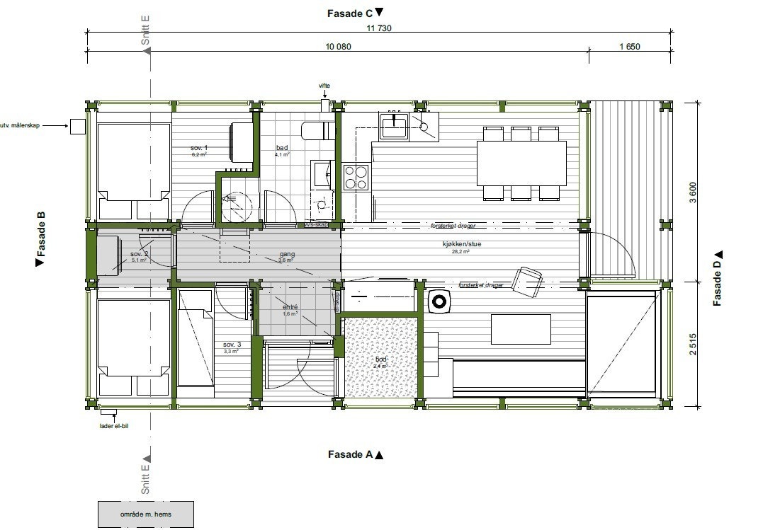Plantegning Galleribilde