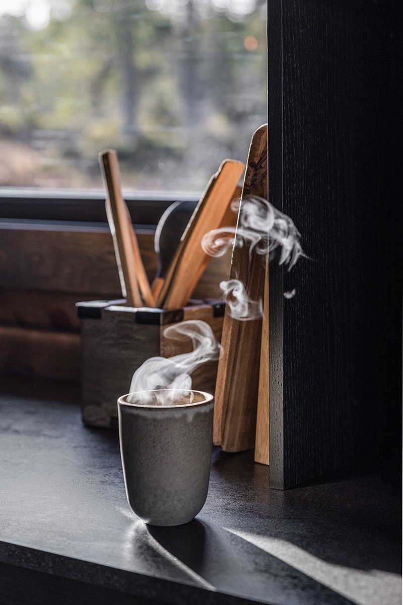 Rykende varm kaffe venter... Galleribilde