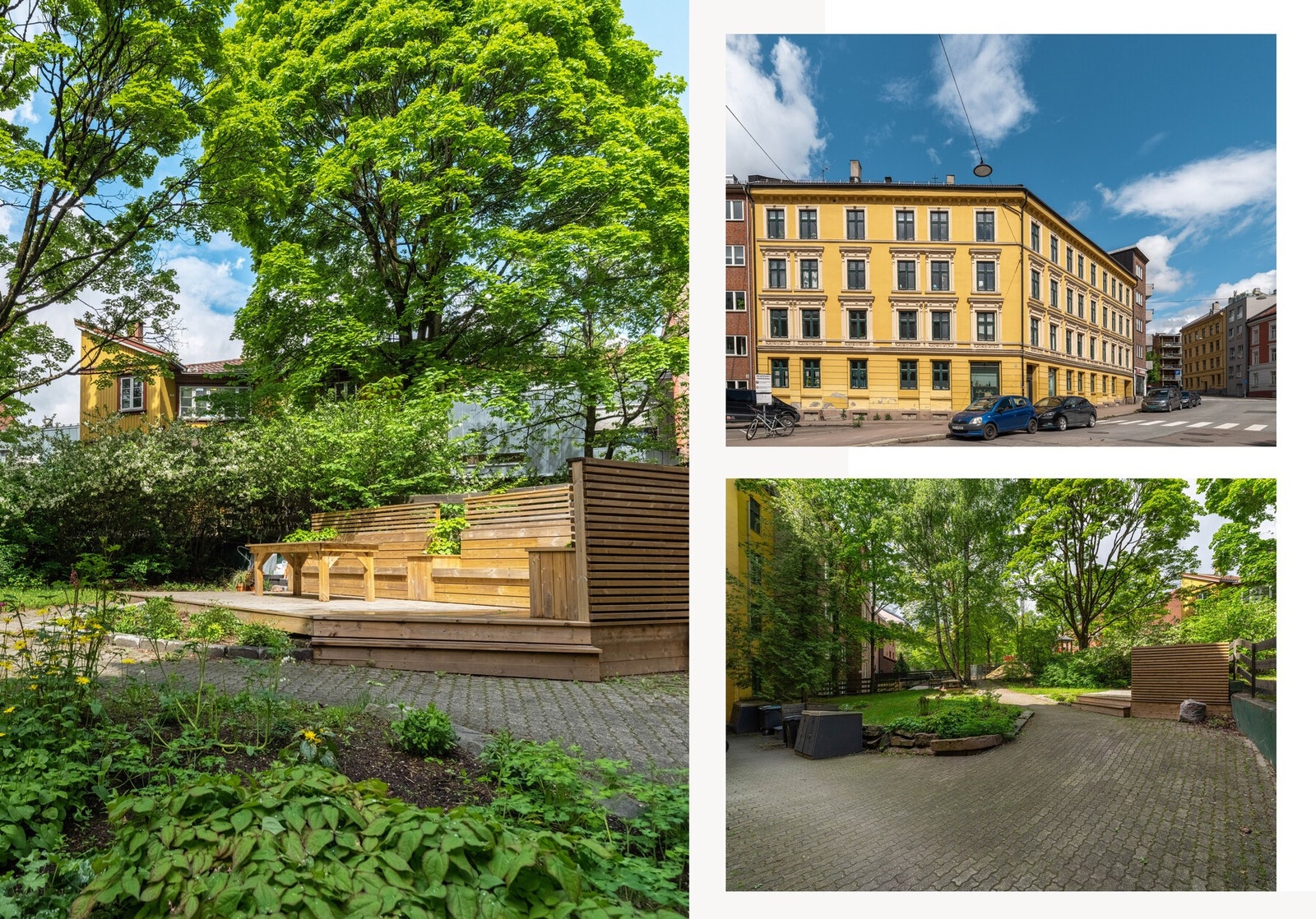 Leiligheten ligger fint til i byggets 2. etasje. Bygården er et klassisk landemerke i bydelen, som et av de første byggene som ble oppført. Det sto ferdig i 1898. Galleribilde