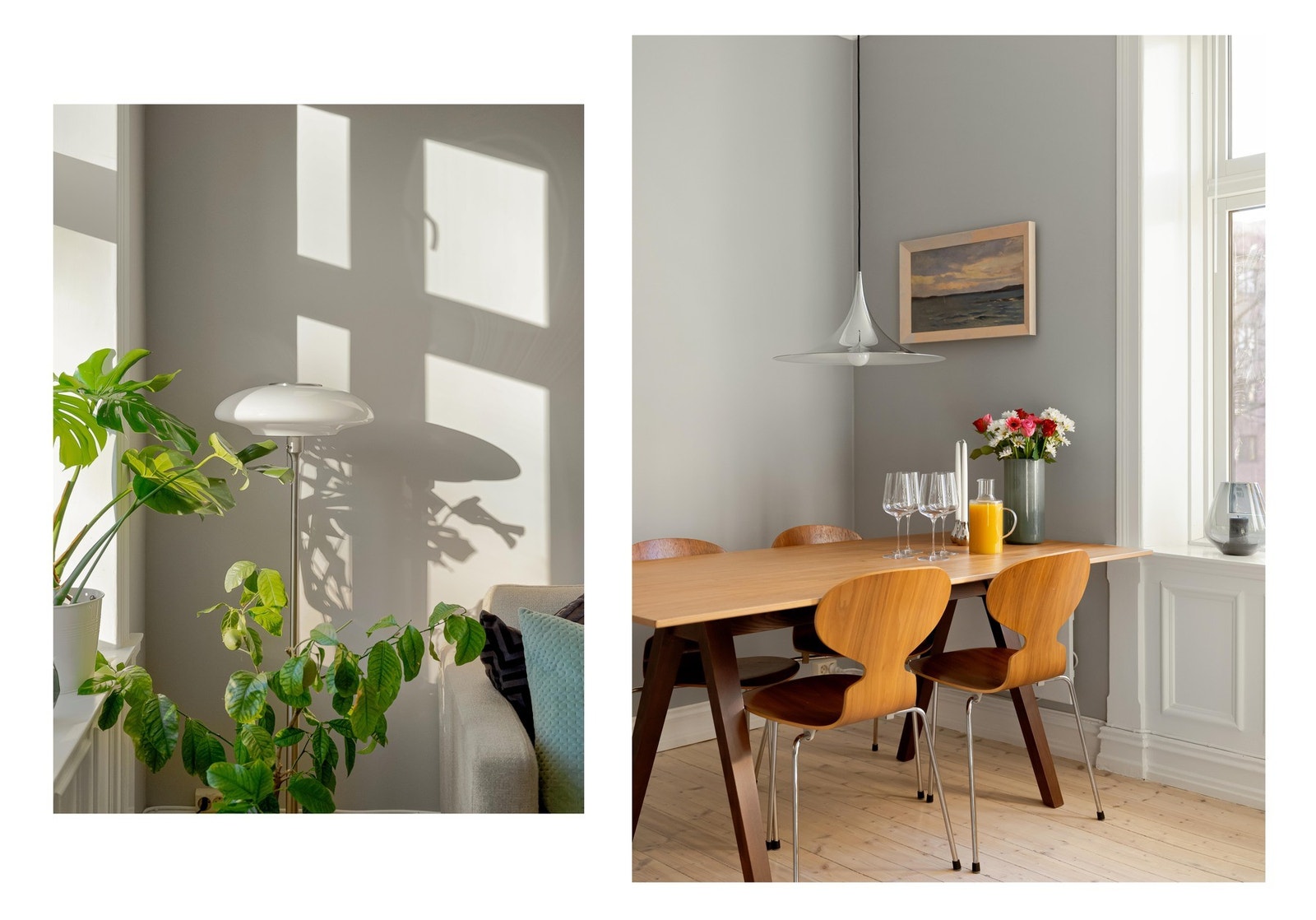 Lysinnslippet er virkelig noe for seg selv, som er naturlig når både stue og kjøkken er sørvendt. Her er det plass til større spisebord, for deg som liker å invitere venner og familie på besøk. Galleribilde