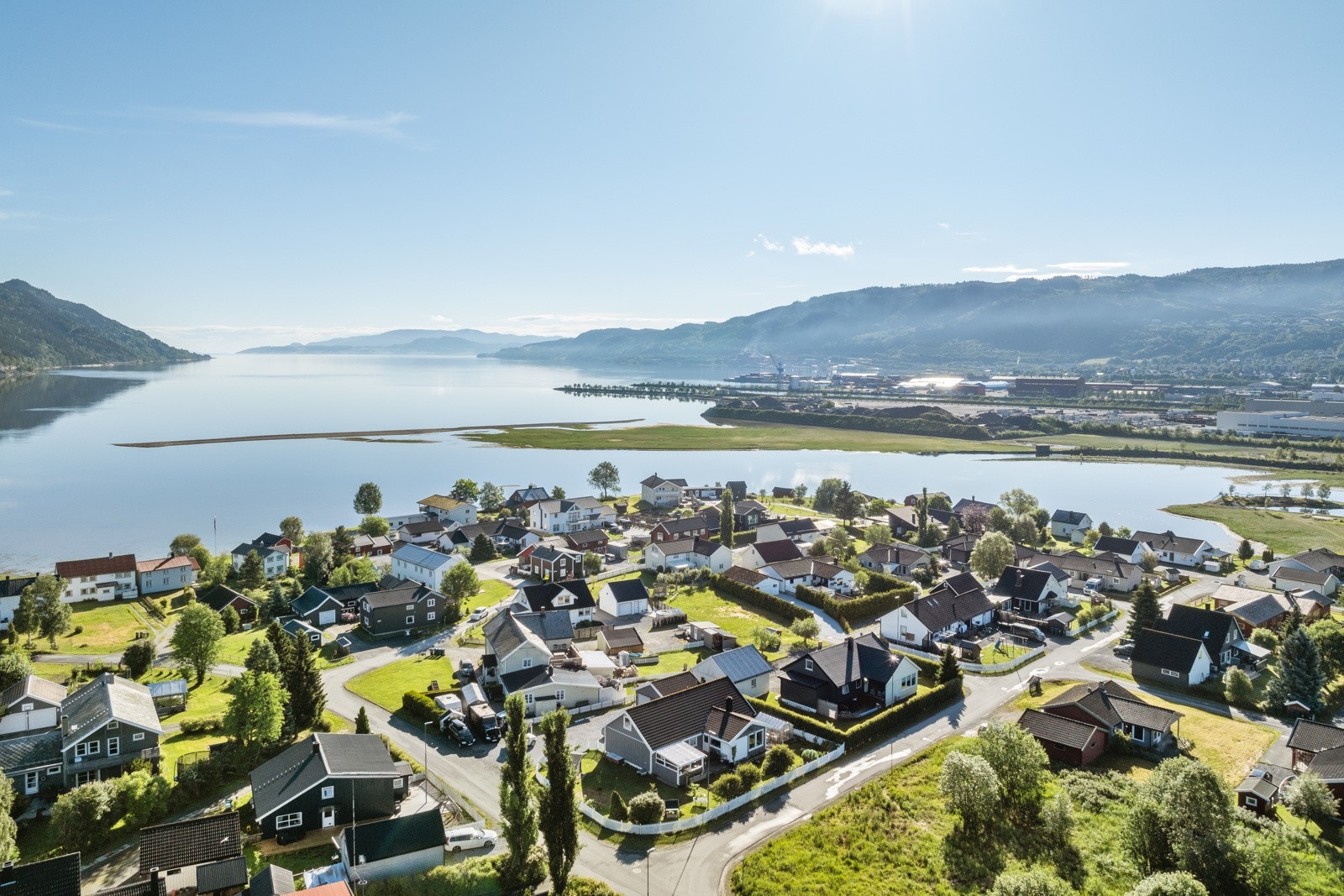 Dronebilder tatt i sommer. Galleribilde