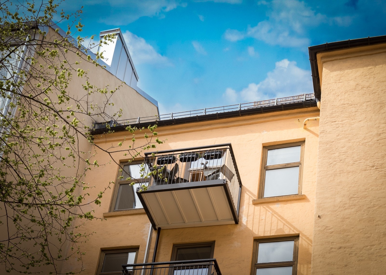 Leiligheten ligger veldig fint til i bygget Galleribilde