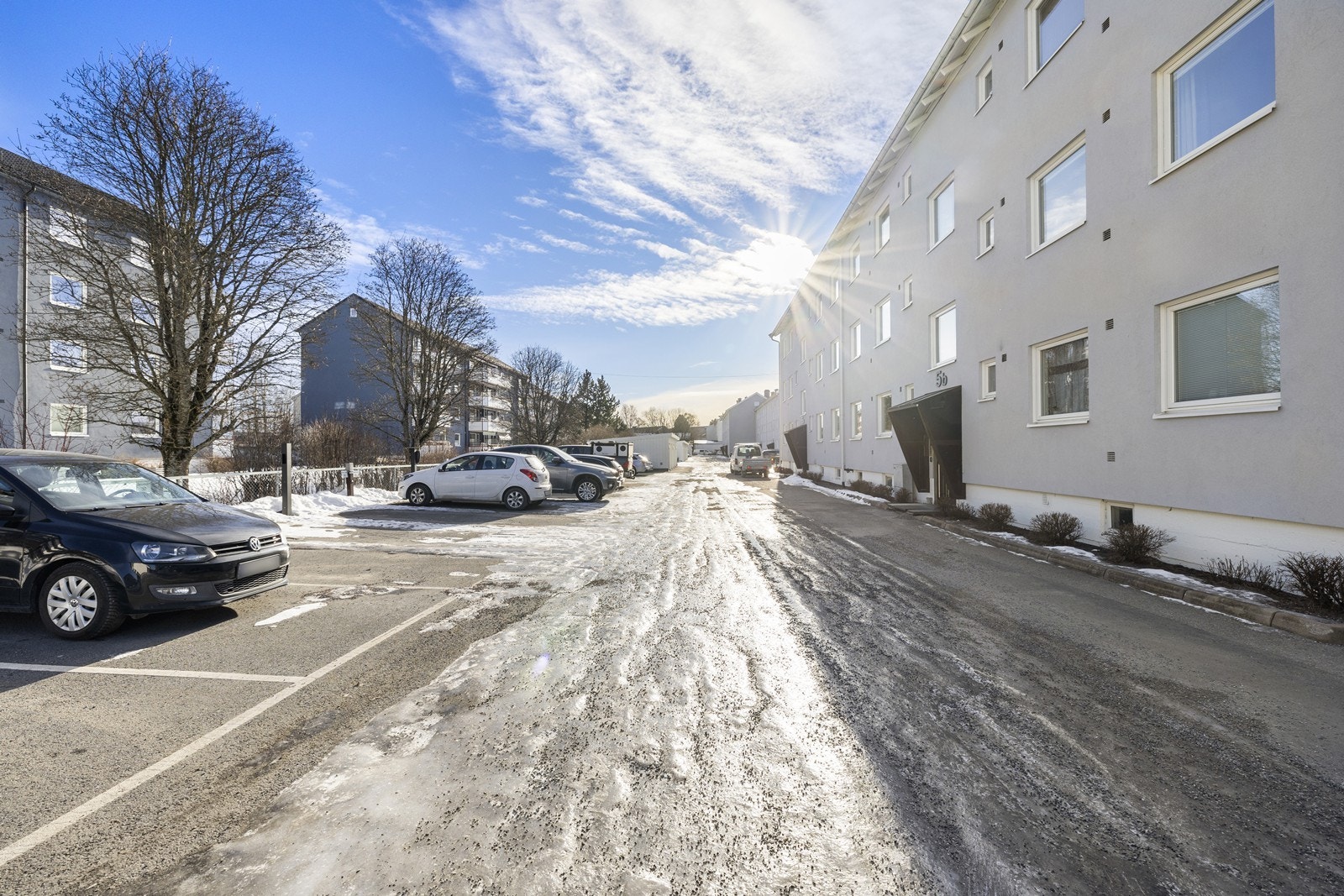 Fellesområder med parkering. Galleribilde