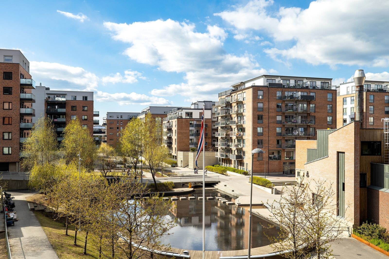 Kværnerbyen er et populært boligområde med mange flotte fasiliteter i nærområdet. Galleribilde