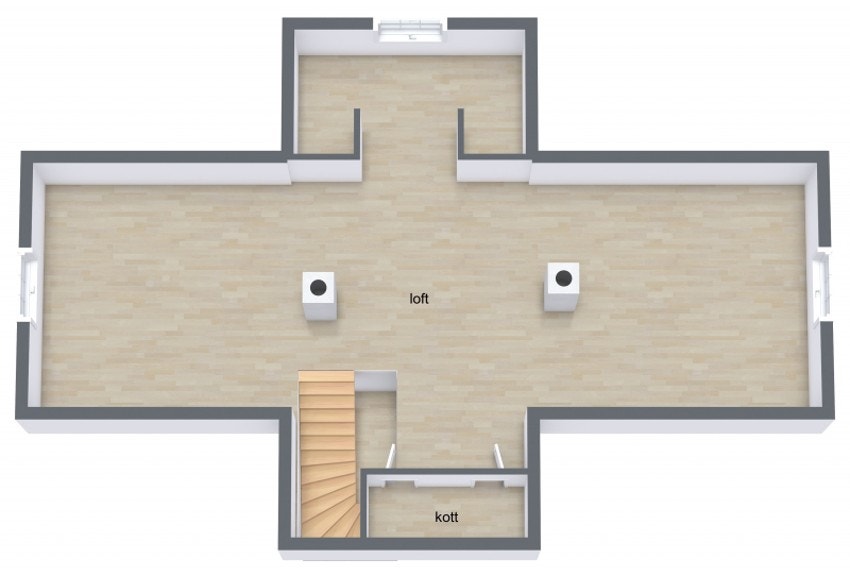 Plan loft Galleribilde