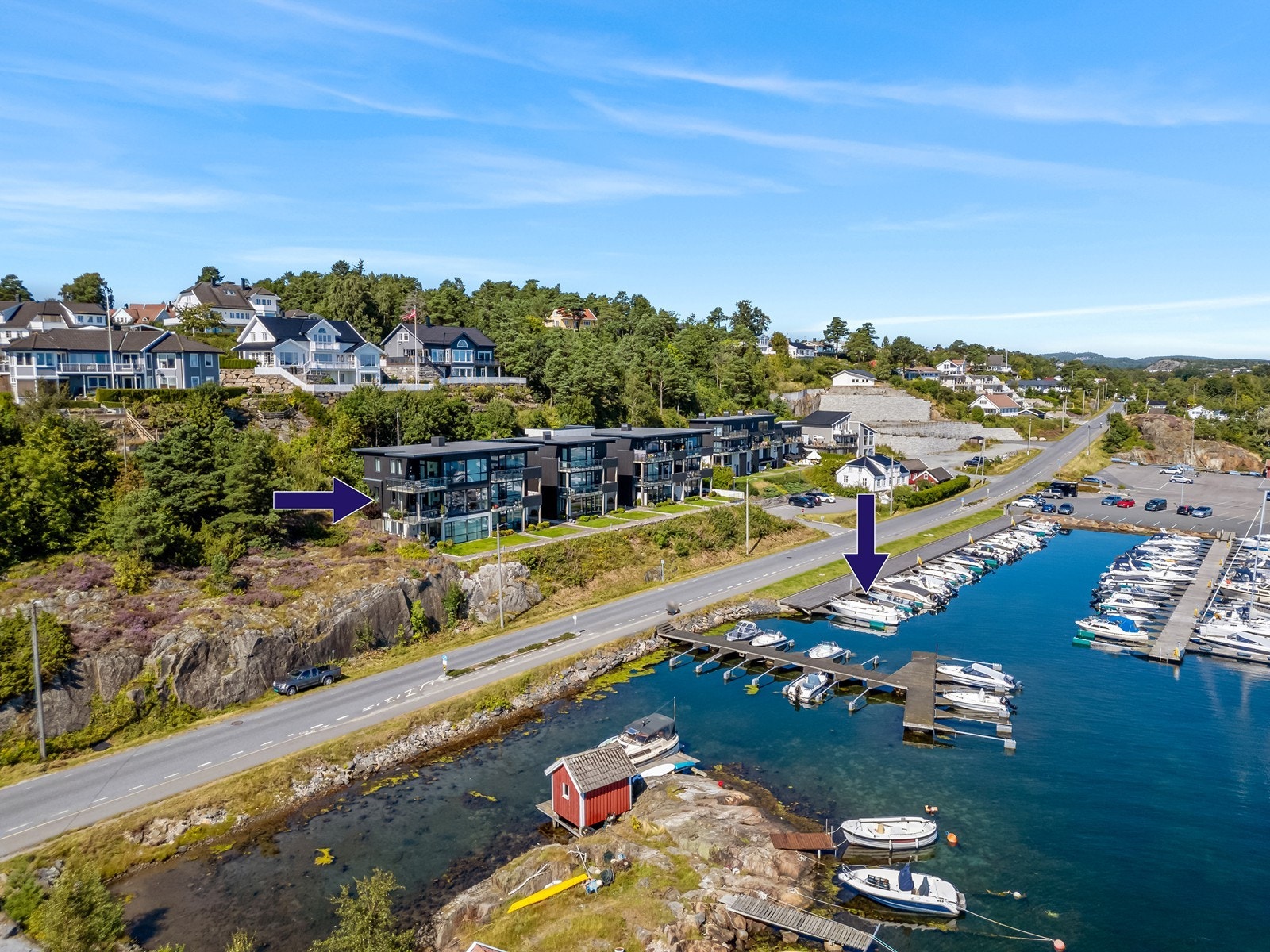 Mulighet for å kjøpe båtplass like ved Leiligheten. Galleribilde