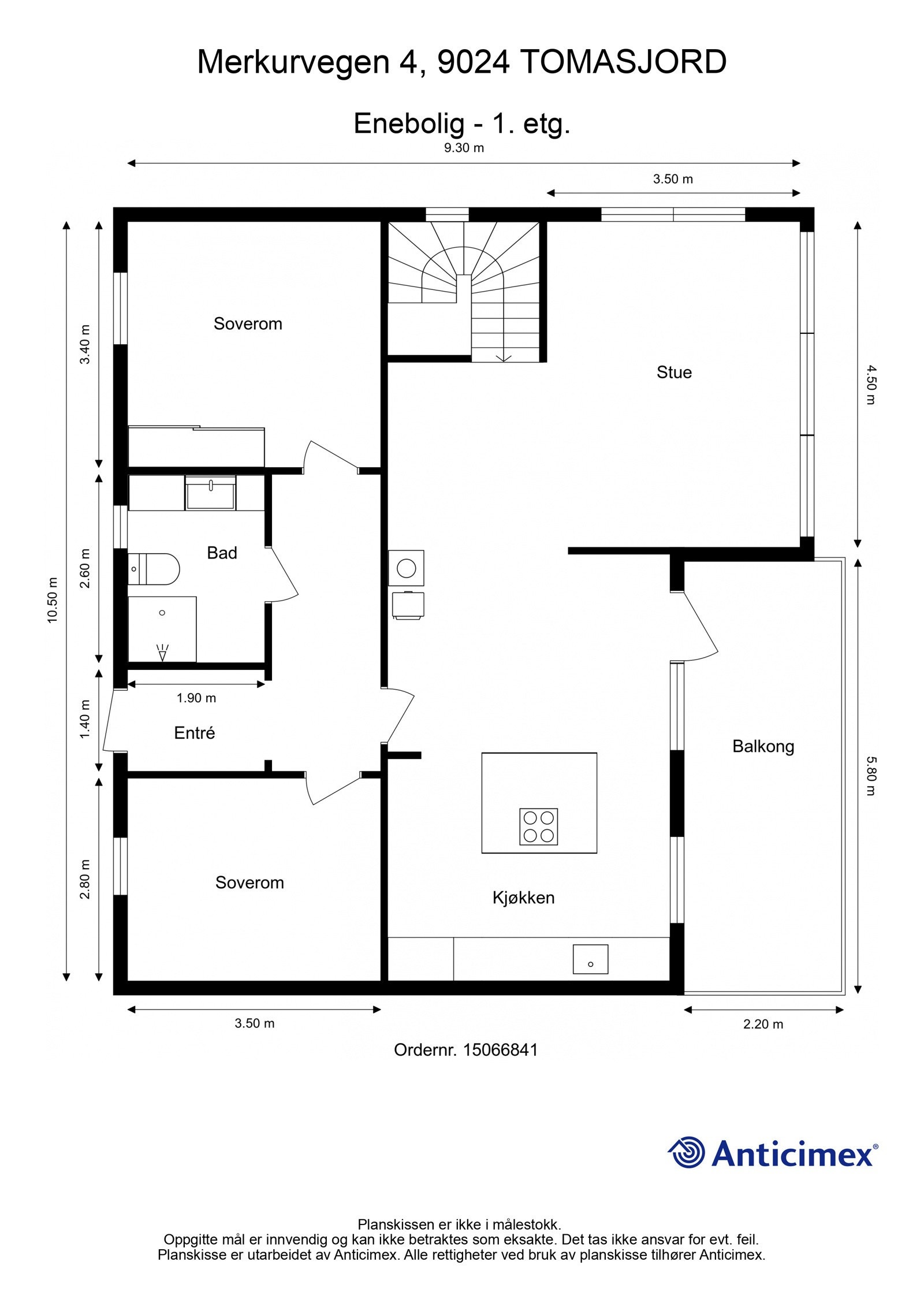 Planløsning 1. etg Galleribilde