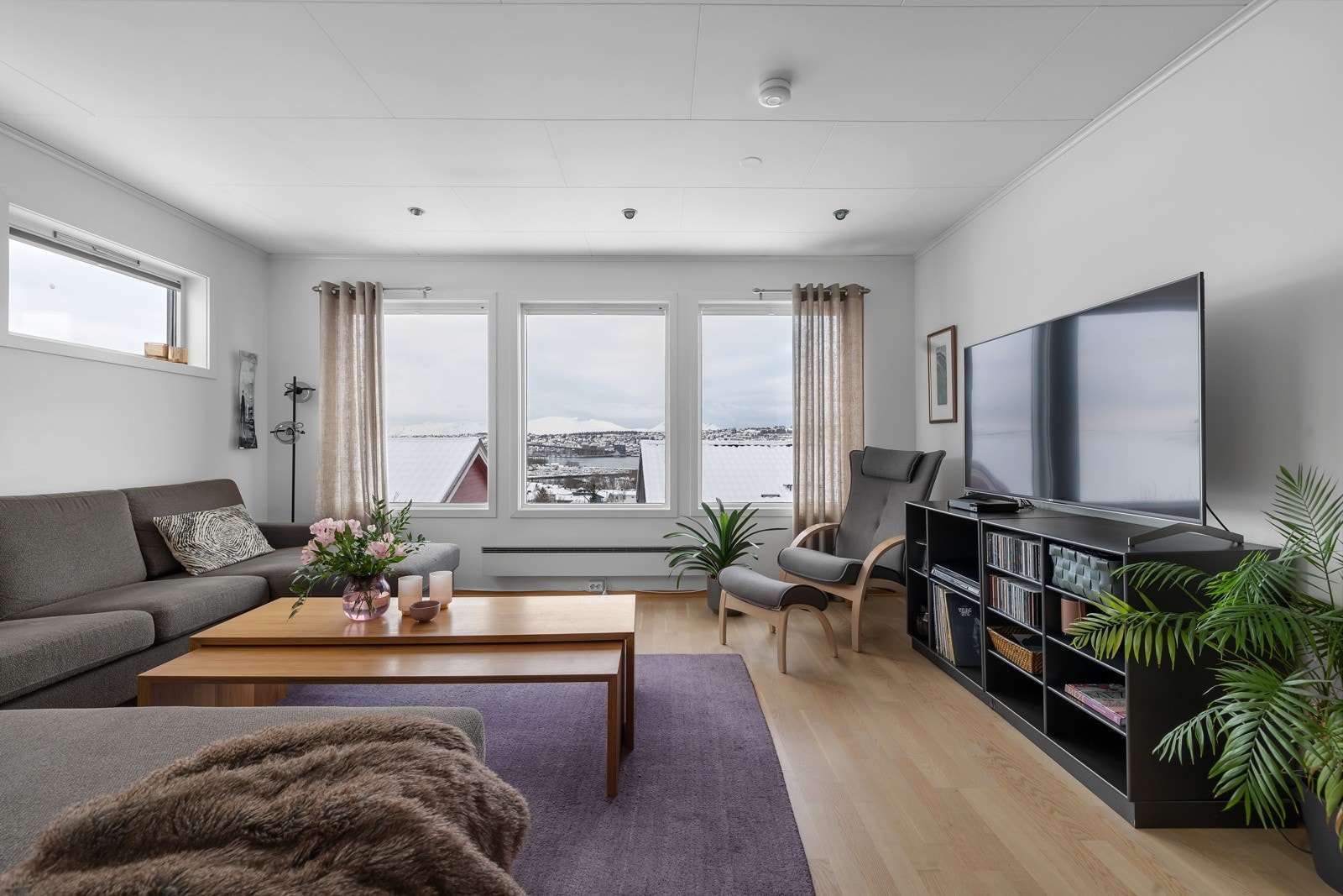 Koselig stue med flott utsikt. Galleribilde