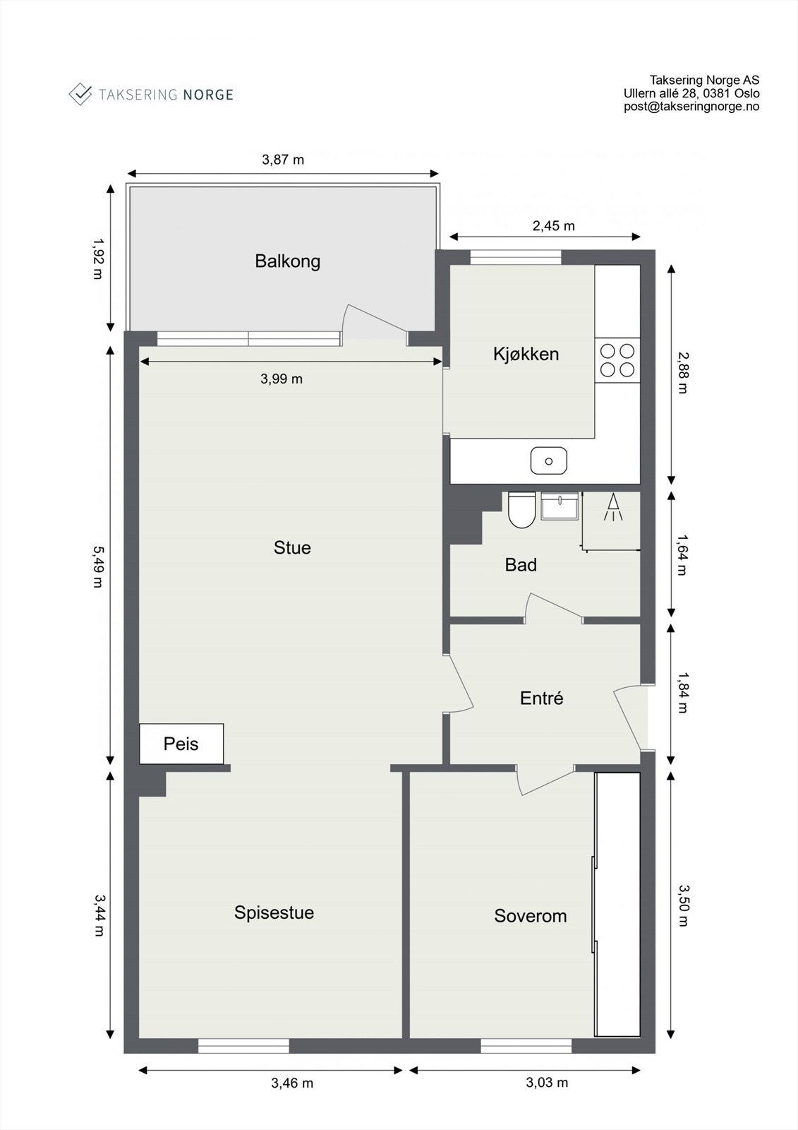 Planskisse. Galleribilde