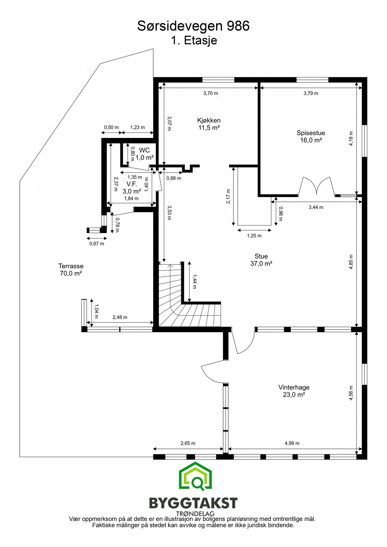 Plantegning 1. etasje. Galleribilde