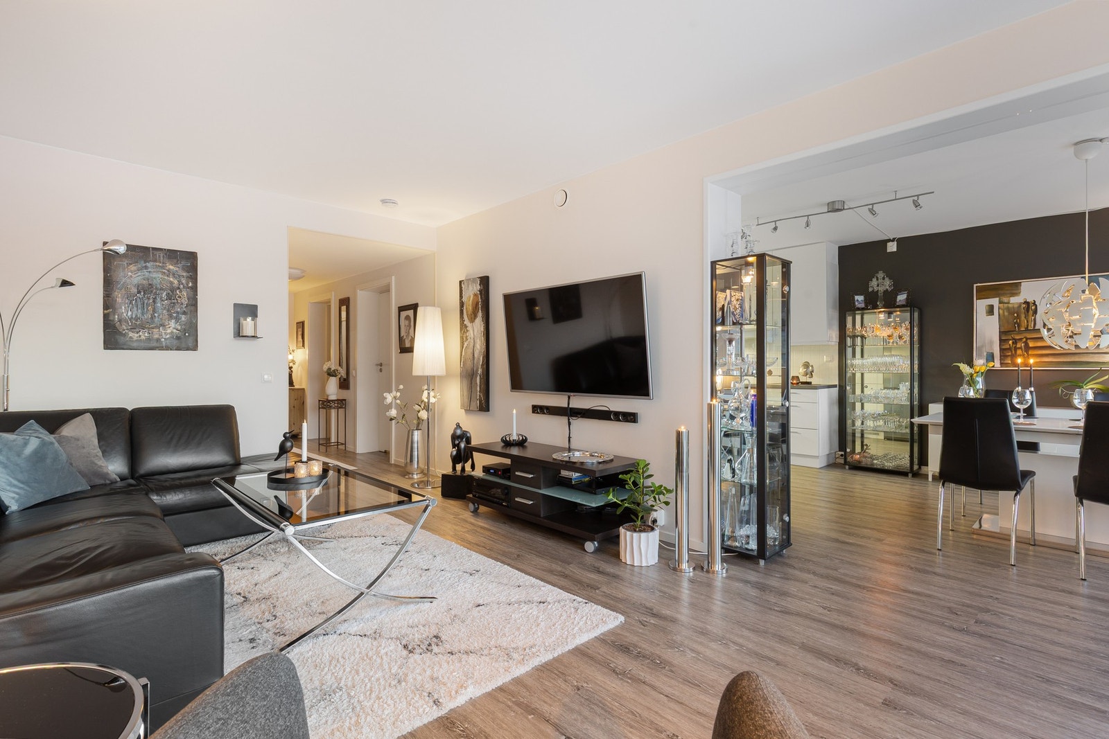 Planløsningen gjør leiligheten enkel å innrede Galleribilde