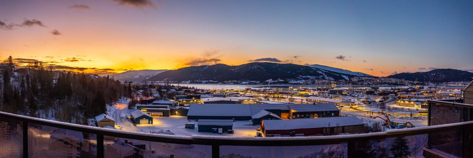 Panoramabilde av utsikt Galleribilde