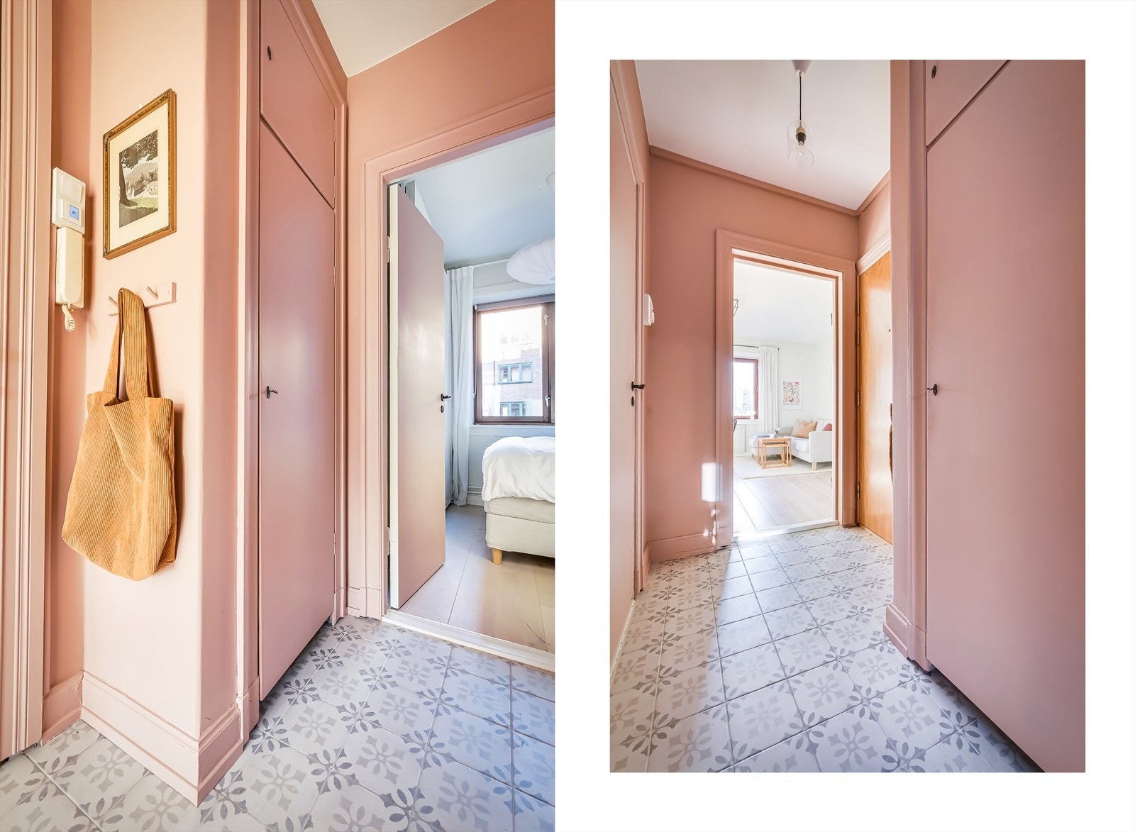 Borettslaget holder på å gjerde inn eiendommen og etablere nytt system for porttelefoner. Galleribilde