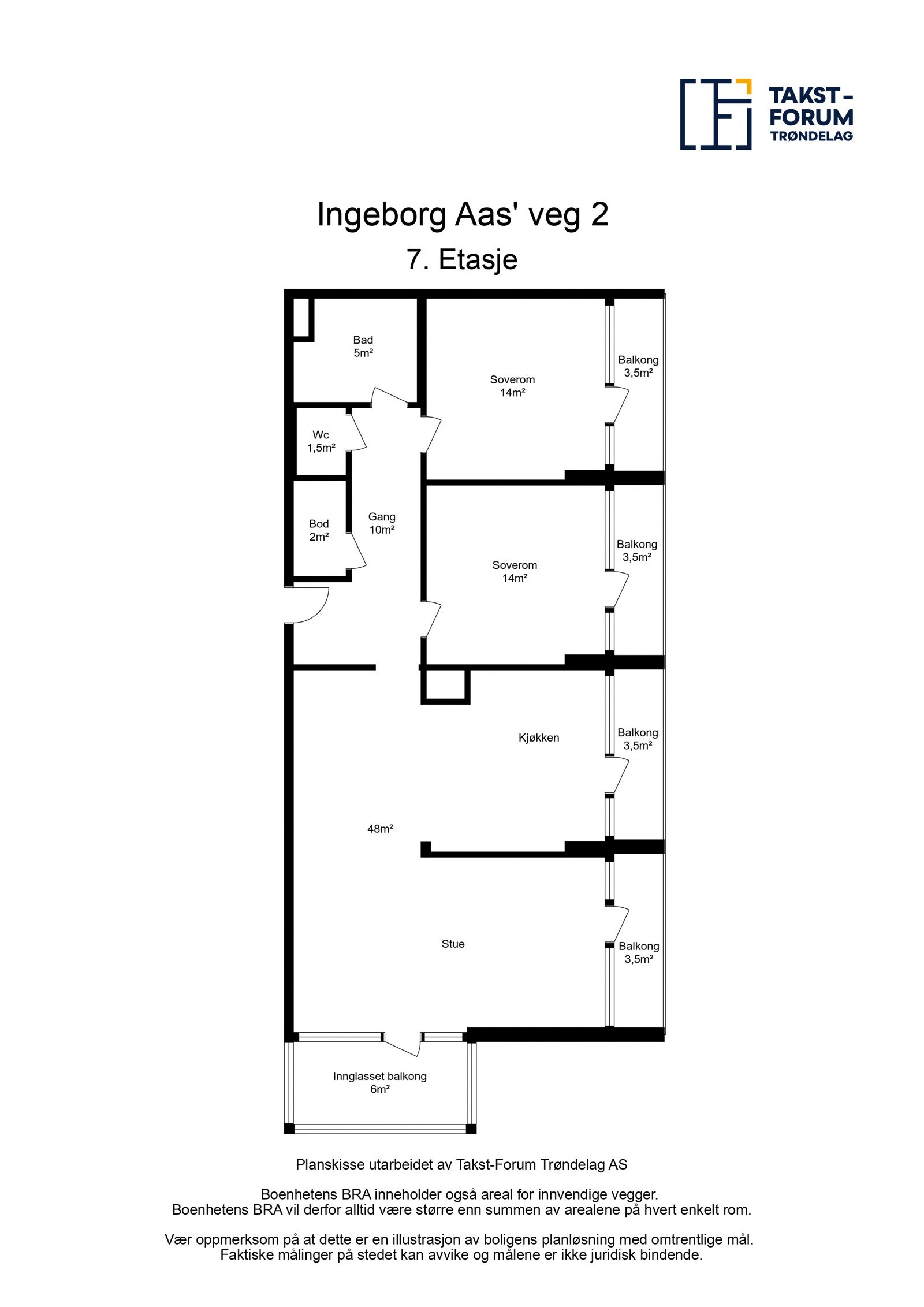 Planskisse 7. etasje. Galleribilde