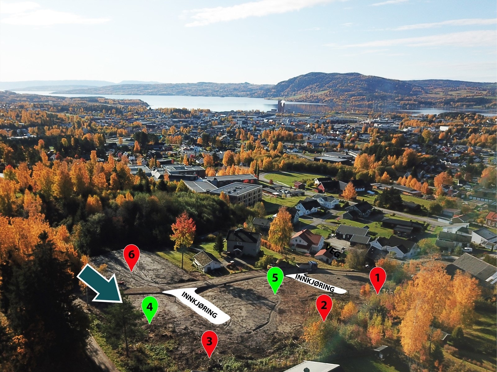 Børkelivegen 26 - Byggeklar tomt med fritt valg av husleverandør i attraktiv område. Galleribilde