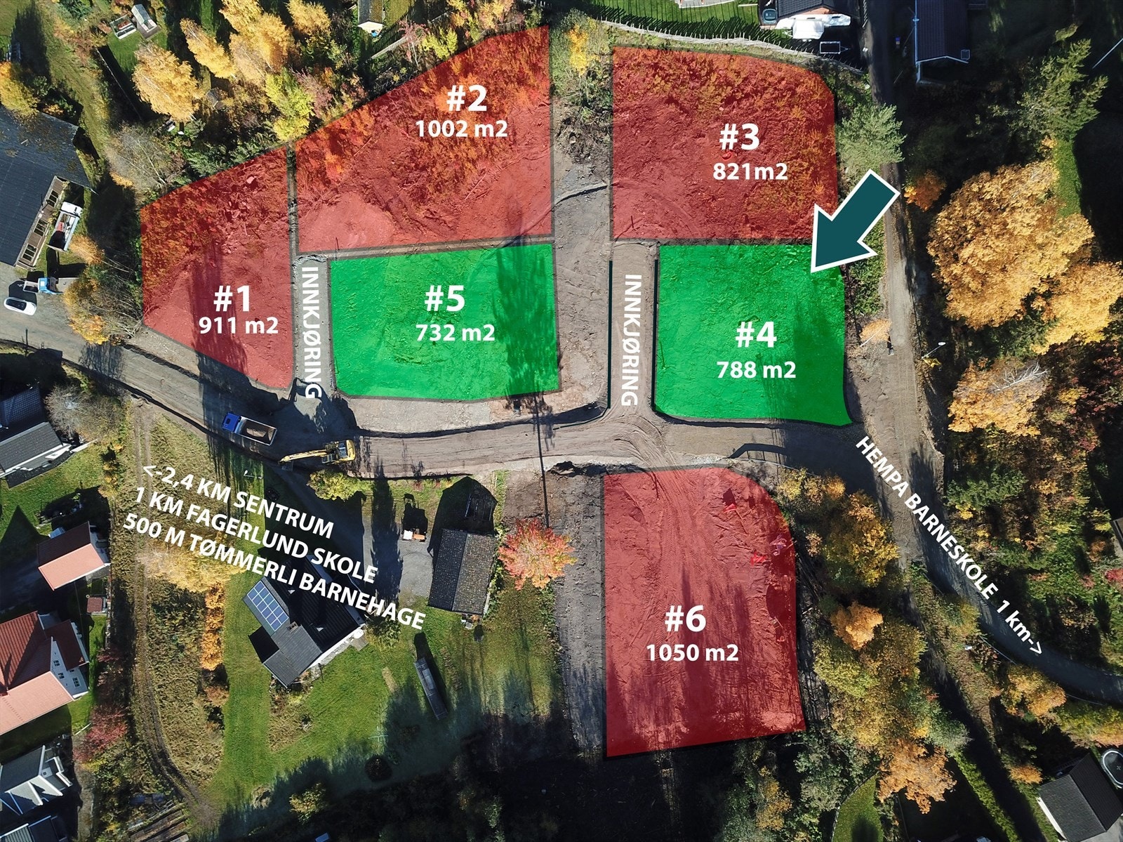 Tomteinndeling. Galleribilde