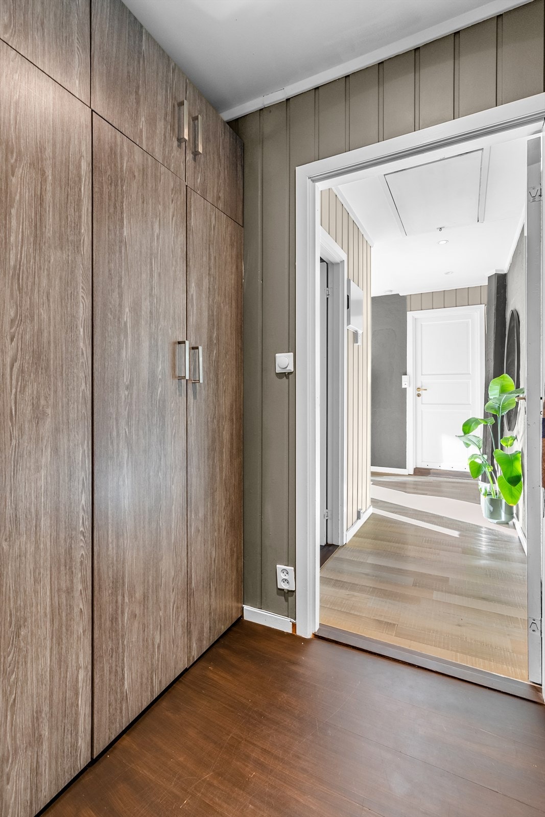 Romslig entré som har godt med skapplass og muligheter for oppheng av knagger. Galleribilde