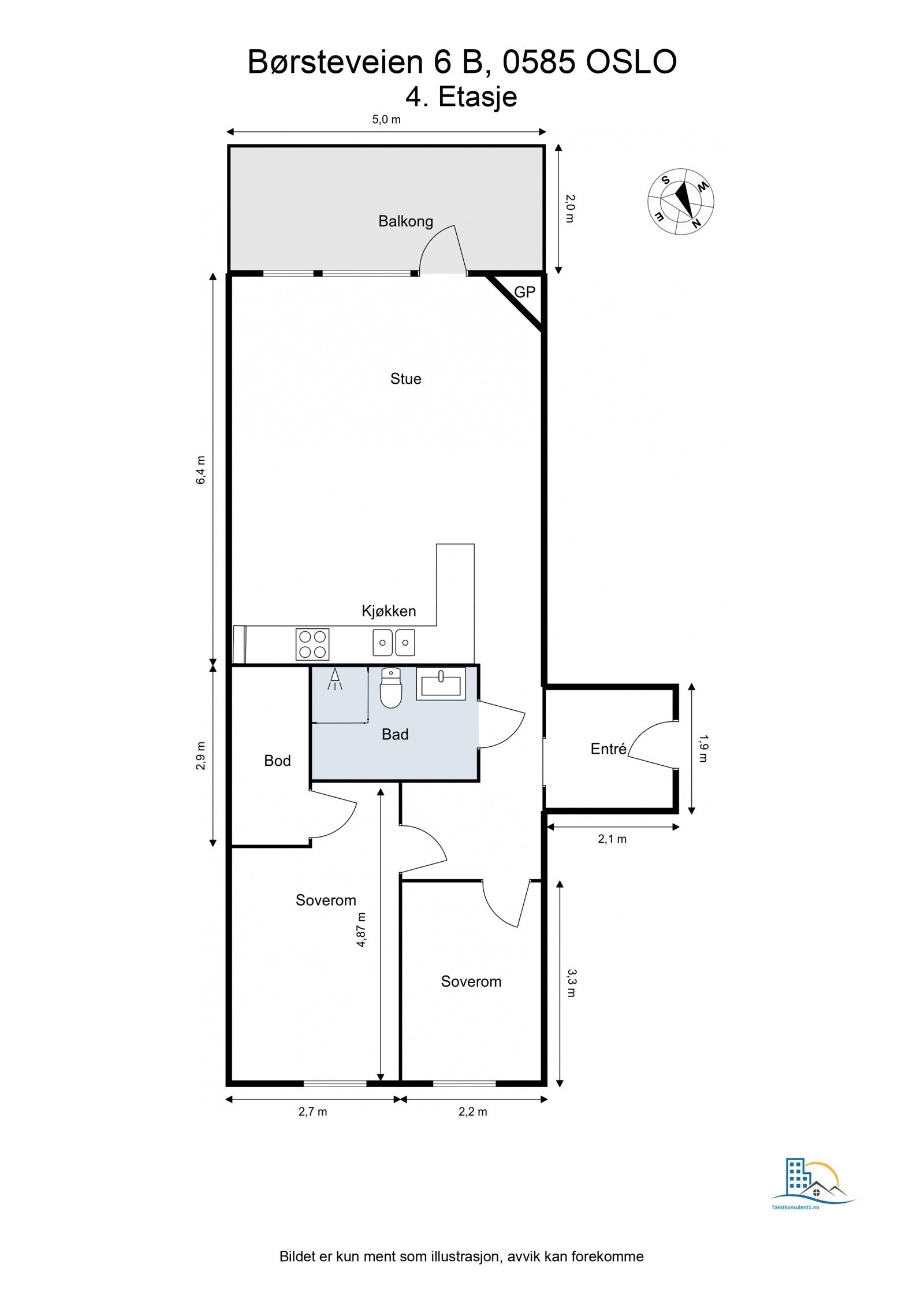 Leiligheten har en fin og gjennomtenkt planløsning. Galleribilde