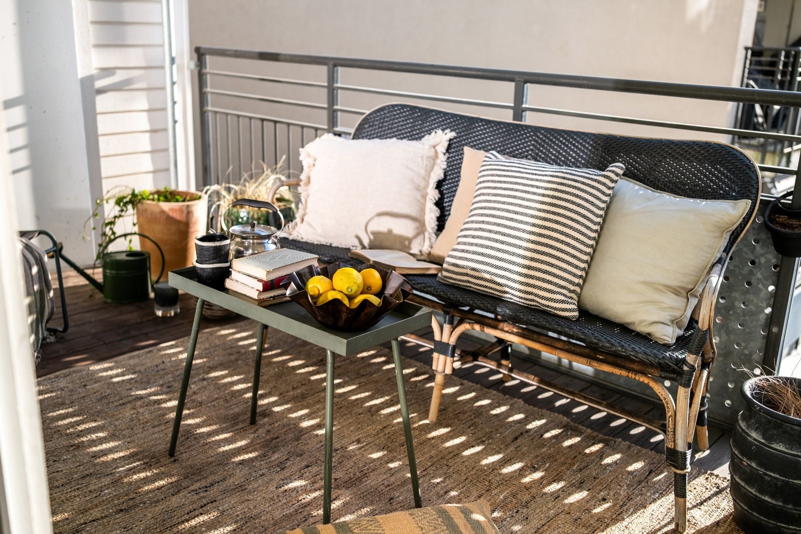 Balkongen kan innredes med utemøbler og grill mm. Galleribilde