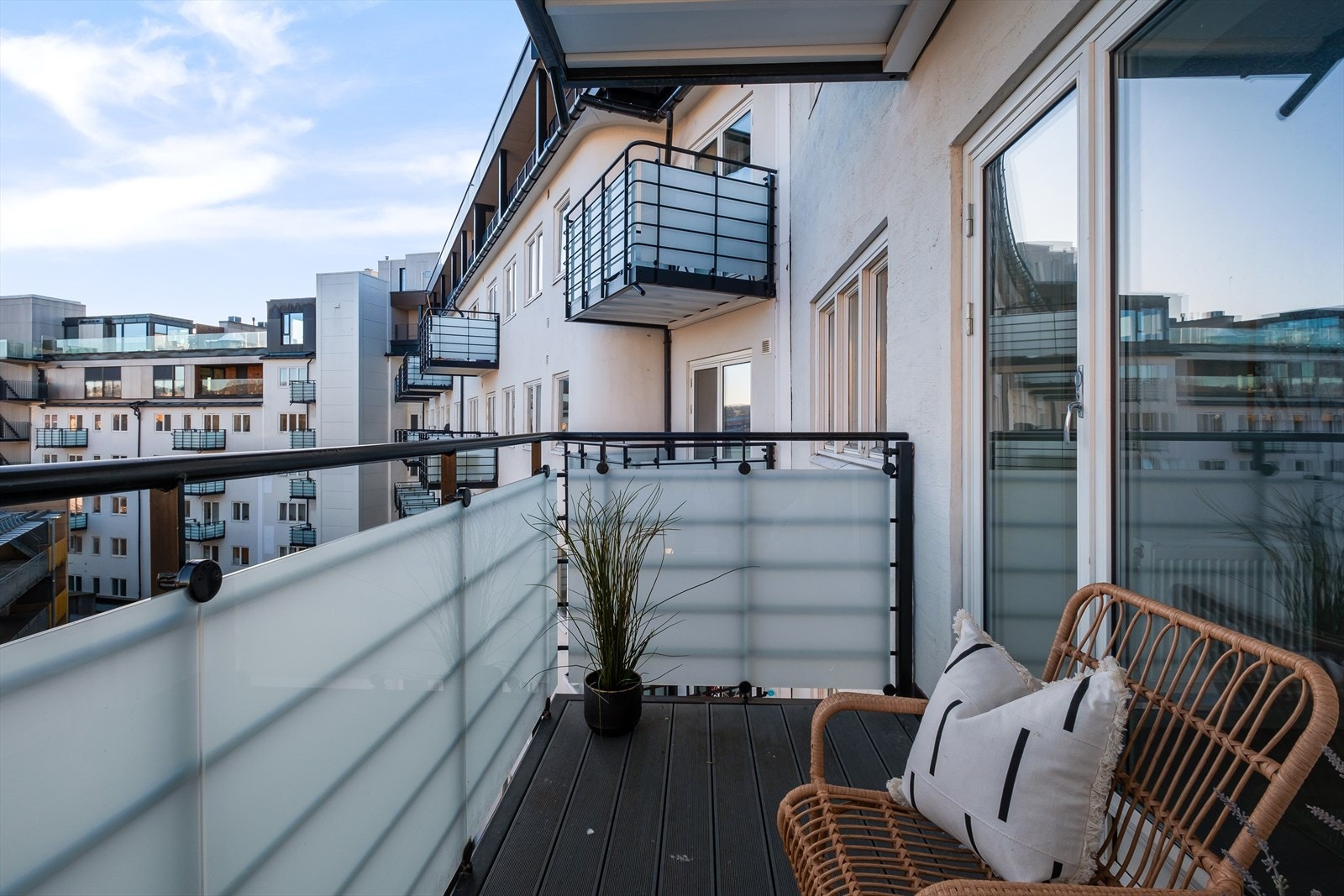 Østvendt balkong på ca. 5 kvm. Galleribilde