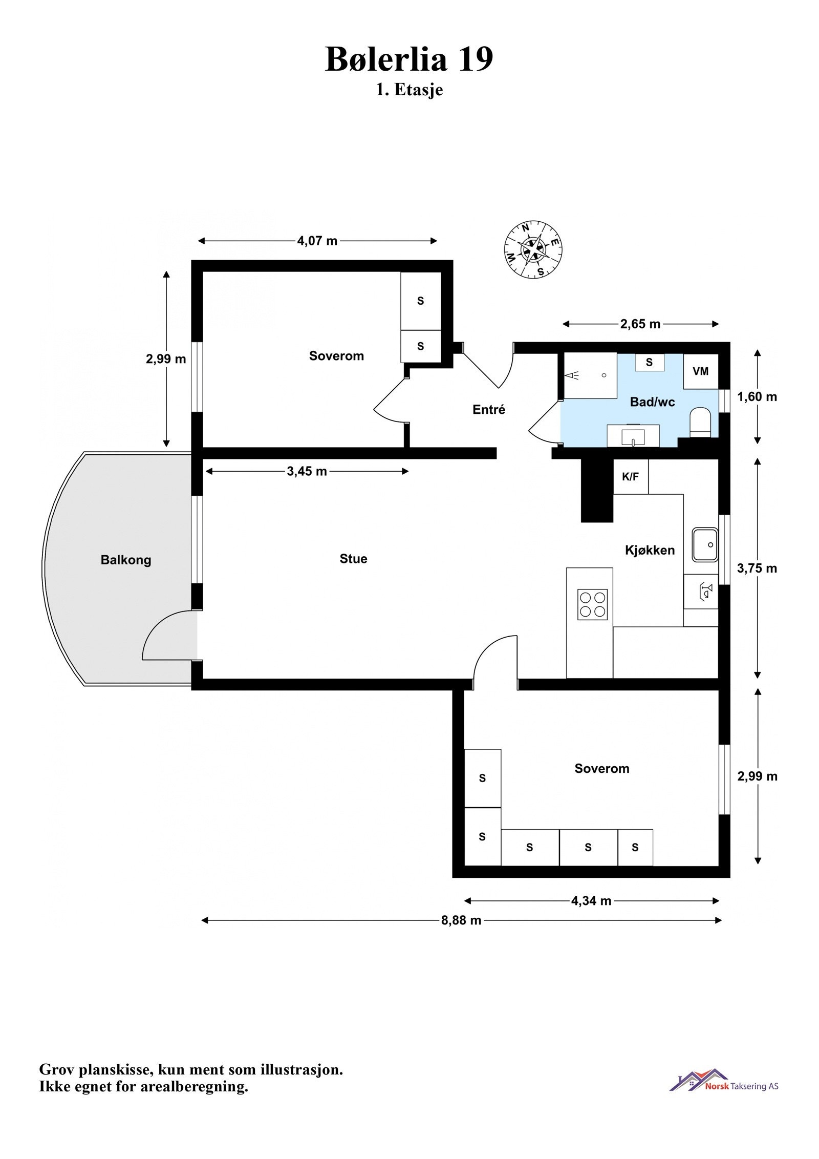 Bølerlia 19 - Høy 1. etasje Galleribilde