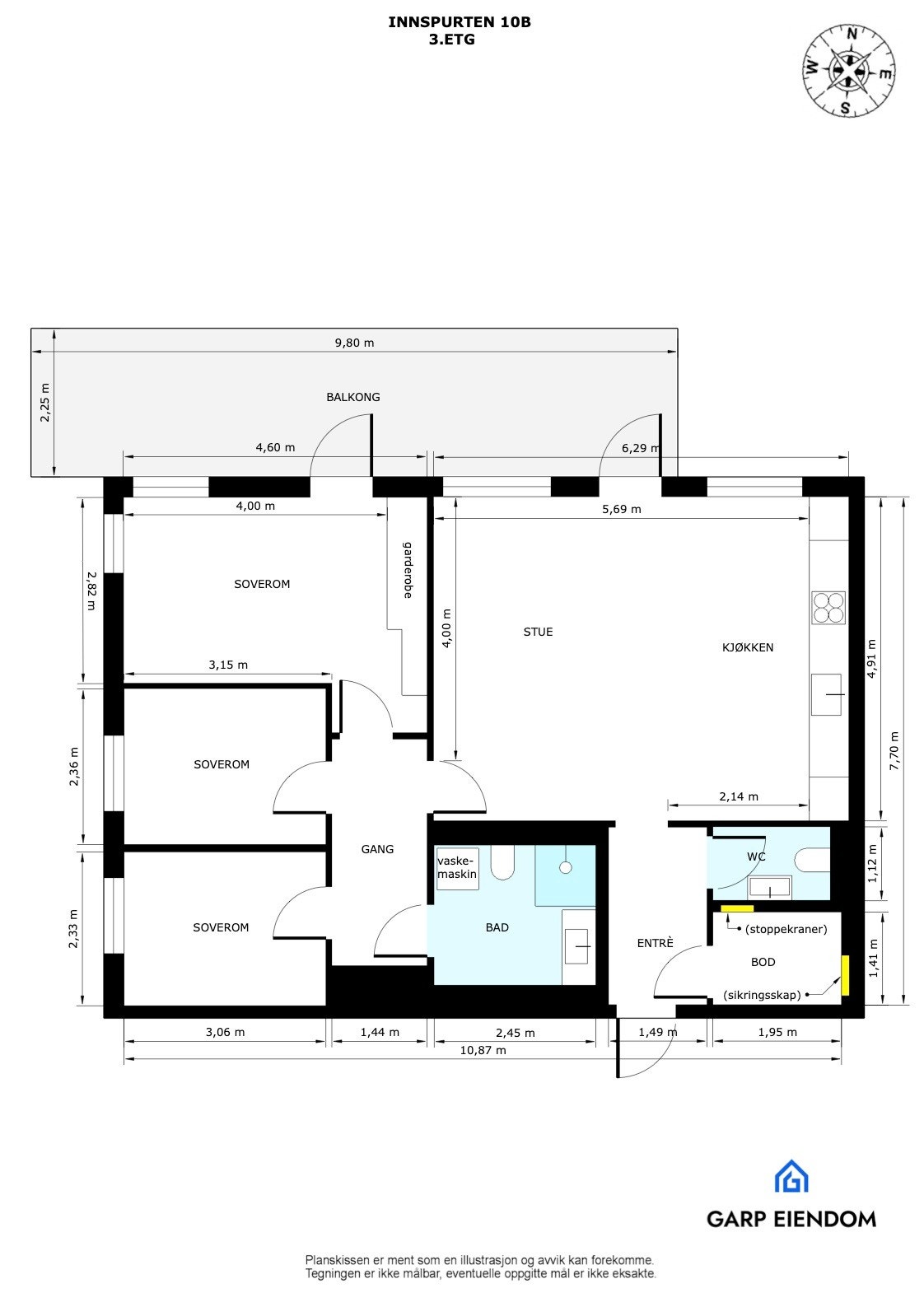 Plantegning Galleribilde
