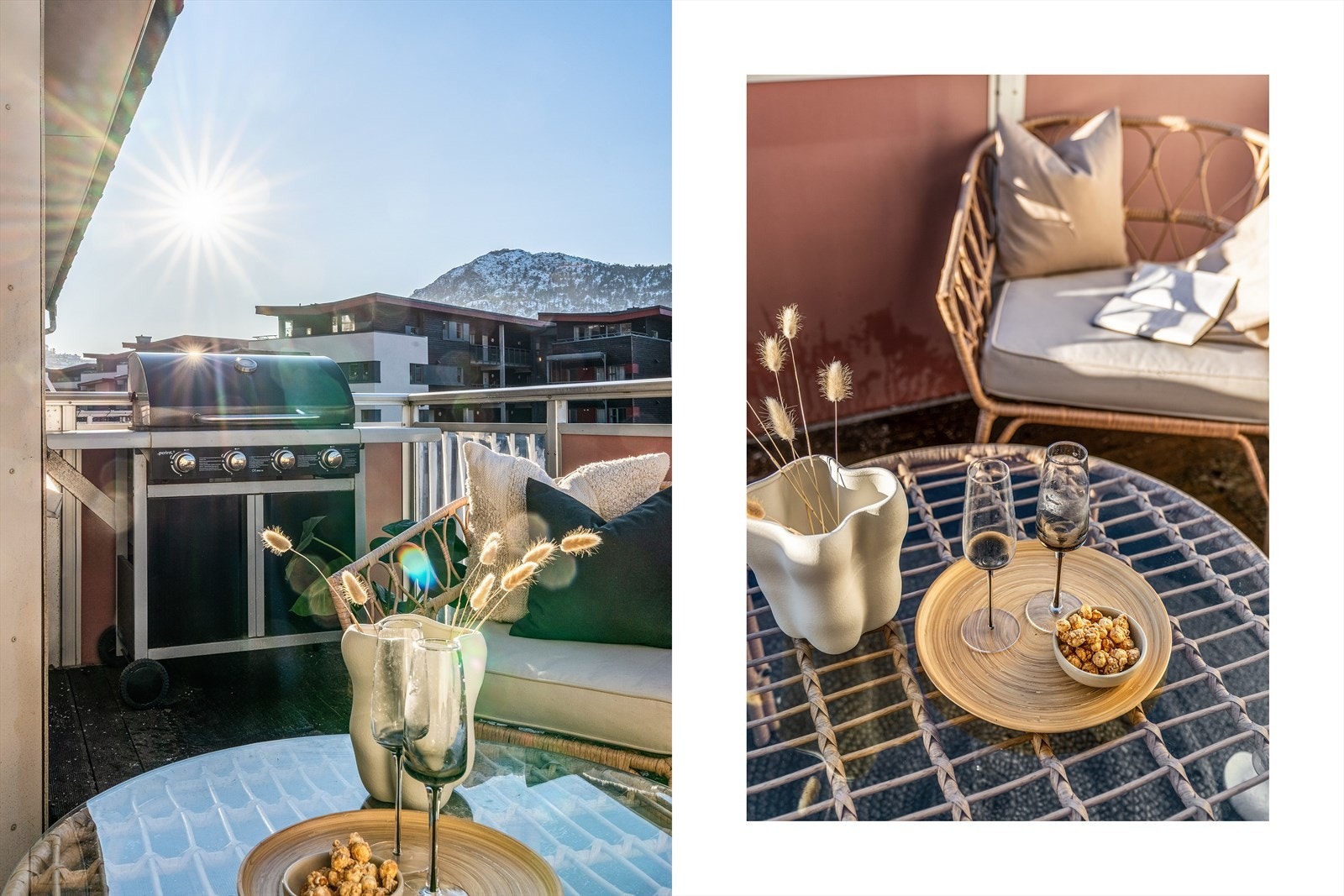 Her har du god plass til møblering av utemøbler. Galleribilde