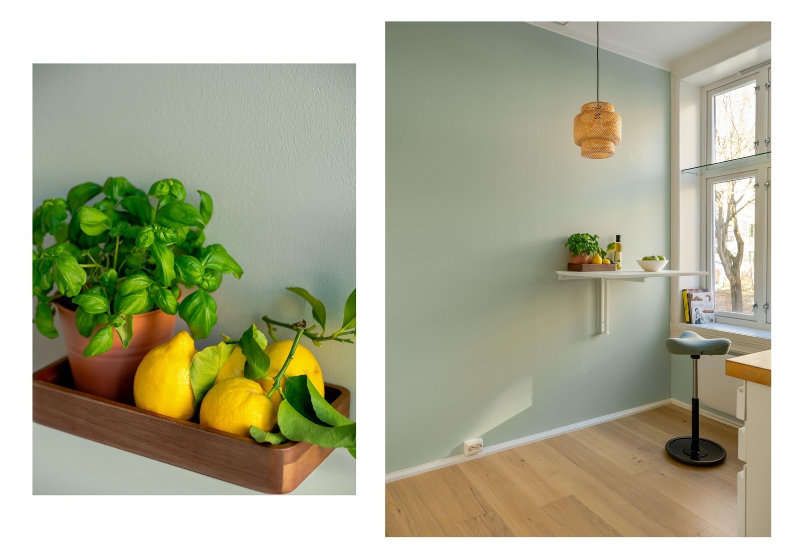 Det er store vindusflater også her som vender ut mot den rolige bakgården. Galleribilde