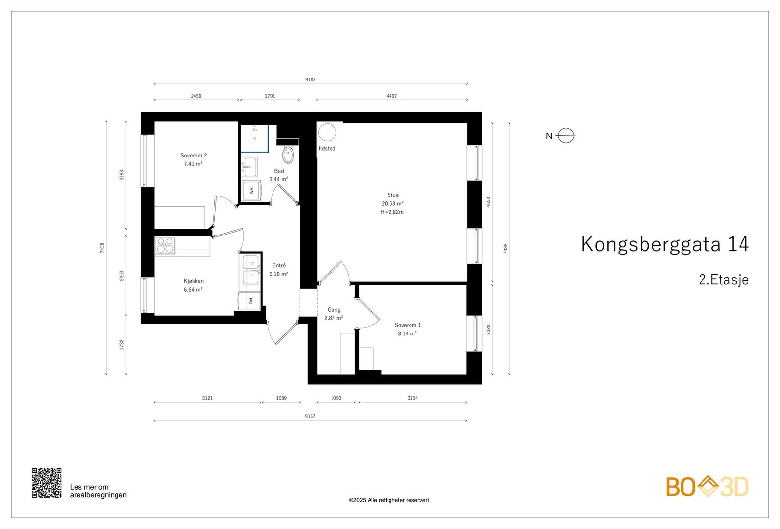 Vi begynner med planskissen, slik at du får orientert deg litt. Galleribilde